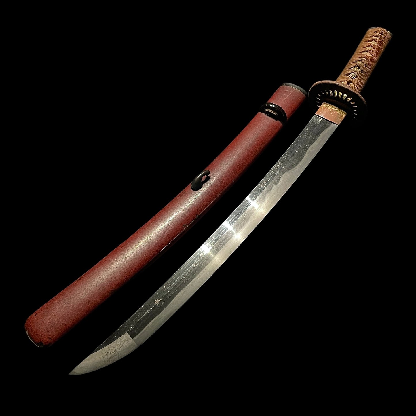 Ookissaki Wakizashi, Dragon Fittings, Mt.Fuji Kozuka, Yamatonokami Fujiwara Kanekura signed