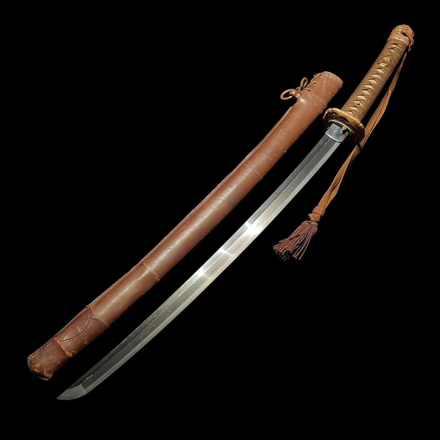 Rare Type98 Short GUNTO,  Noshuseki Kanesuke signed, with Tassel and Tsuka cover