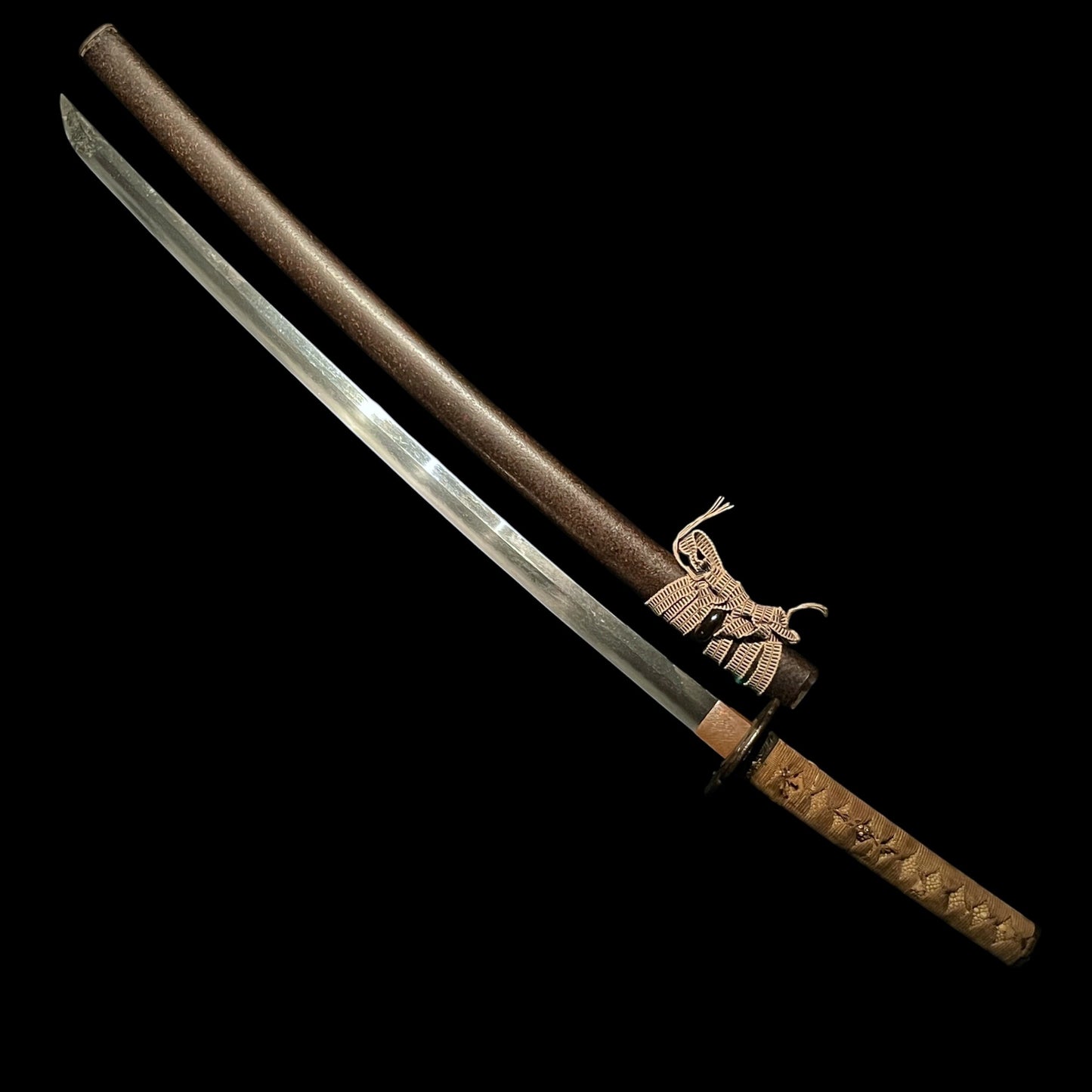 Dragon Fuchikashira KATANA, Raimon Tsuba 雷紋鍔, Edo period mumei