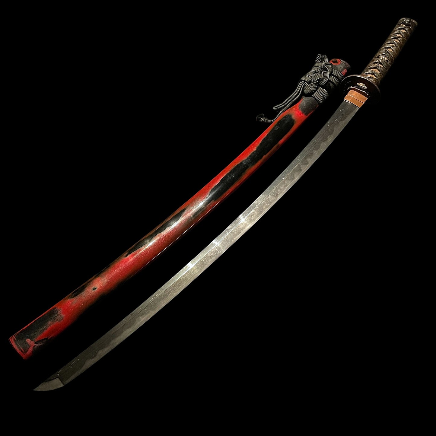 Red KATANA, Bishuosafune Sukesada February 1525 備州長船祐定 大永五年二月日 signed, Muromachi