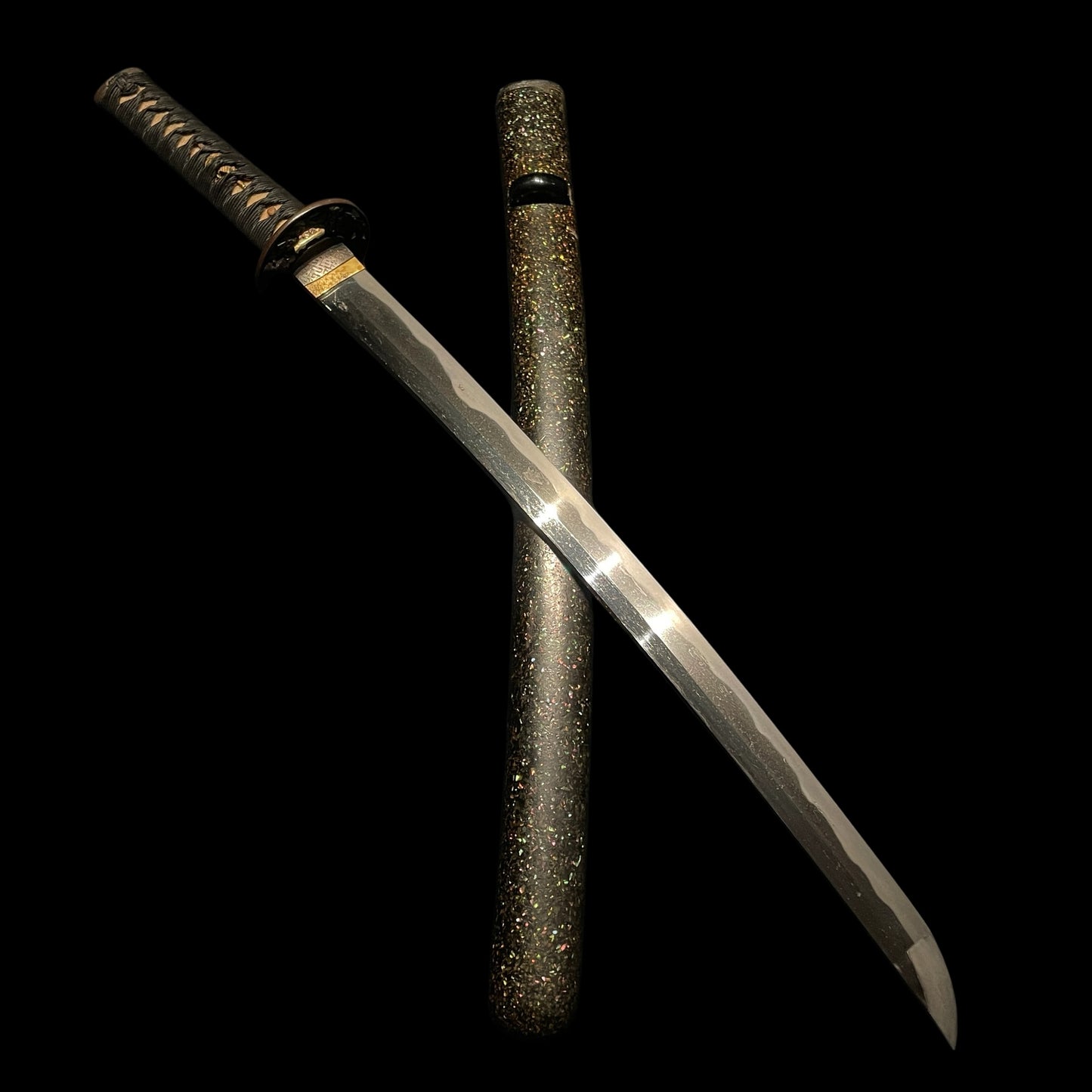 Wide Wakizashi, Noshuju Terushige 濃州住照重, Samurai Fuchikashira, Edo period