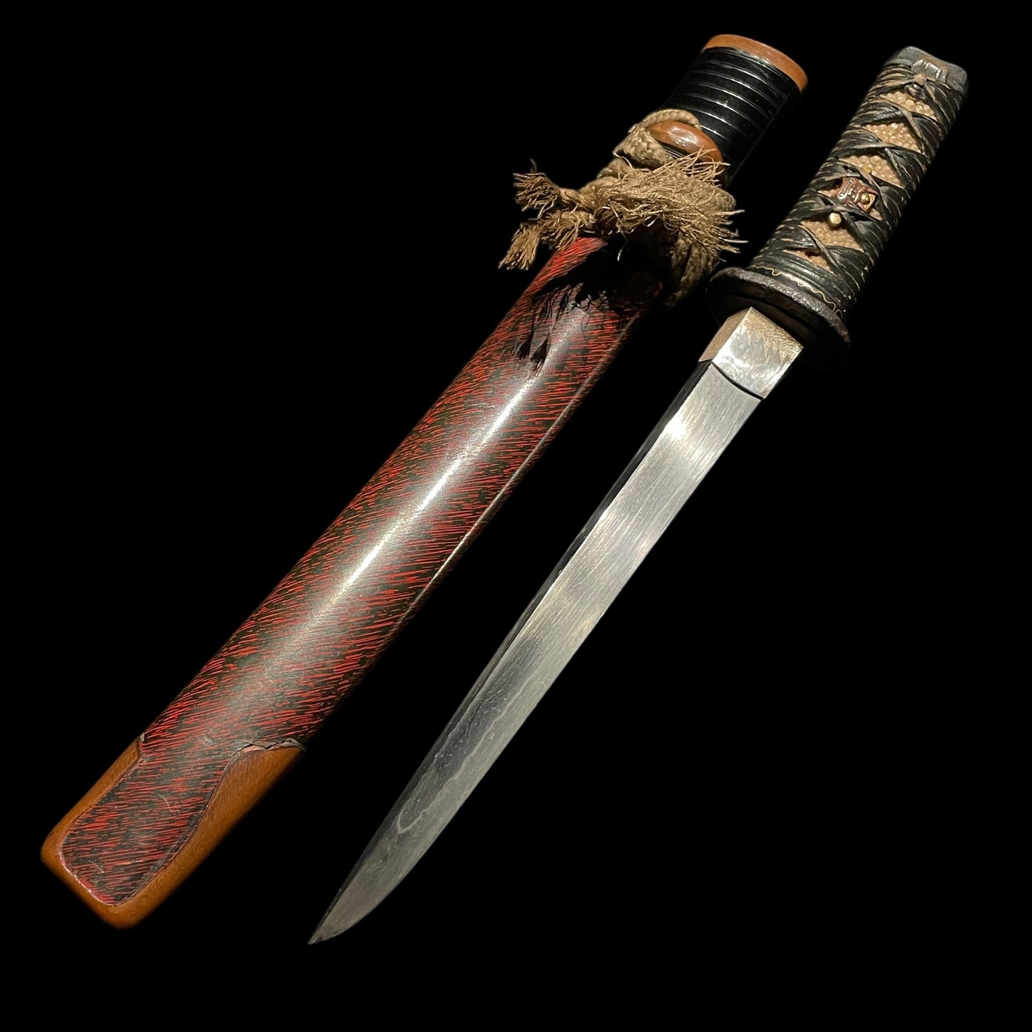 Very Thick YOROIDOSHI 鎧通, Oni Menuki 鬼目貫, Kasane 11.3mm(0.44in)