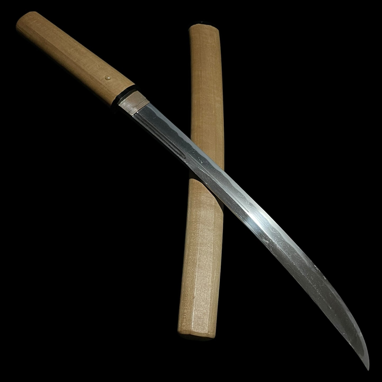 Heavy Naginata Naoshi 薙刀直 Wakizashi, Wide and Thick Blade, Muromachi period mumei