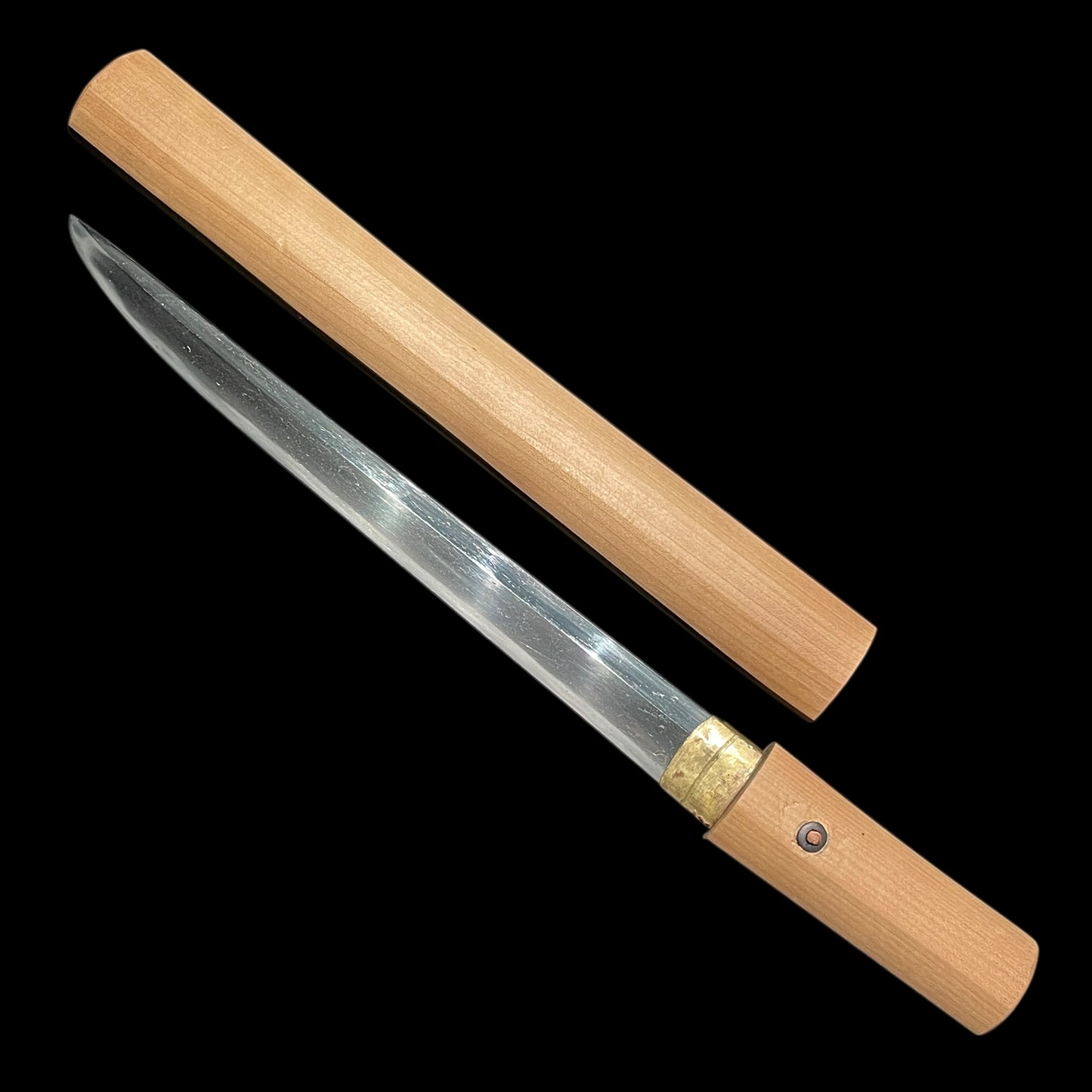 Kawari-Shobuzukuri 変わり菖蒲造り TANTO, Thick blade, Edo period mumei
