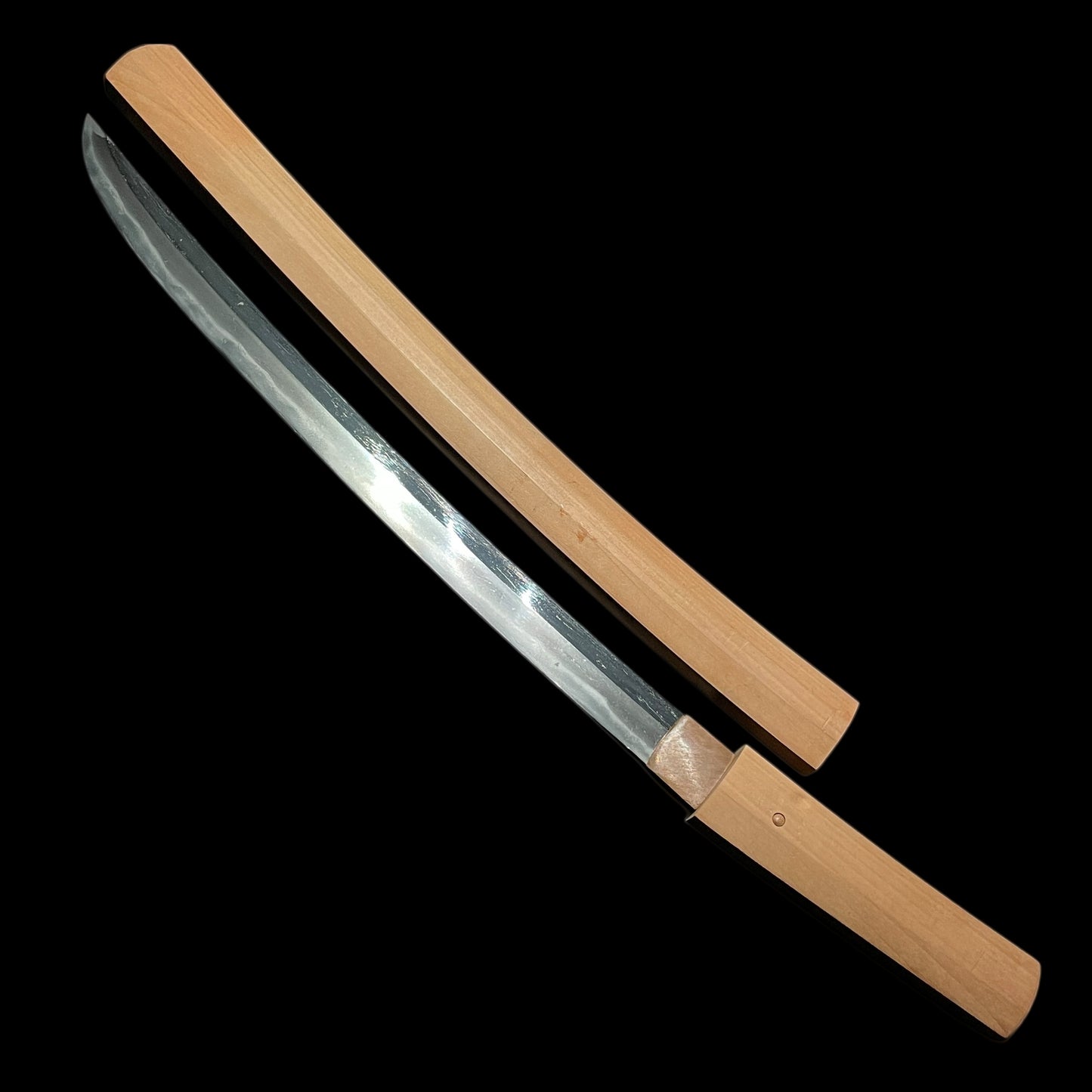 Shobuzukuri Wakizashi in Shirasaya, Late Muromachi period mumei
