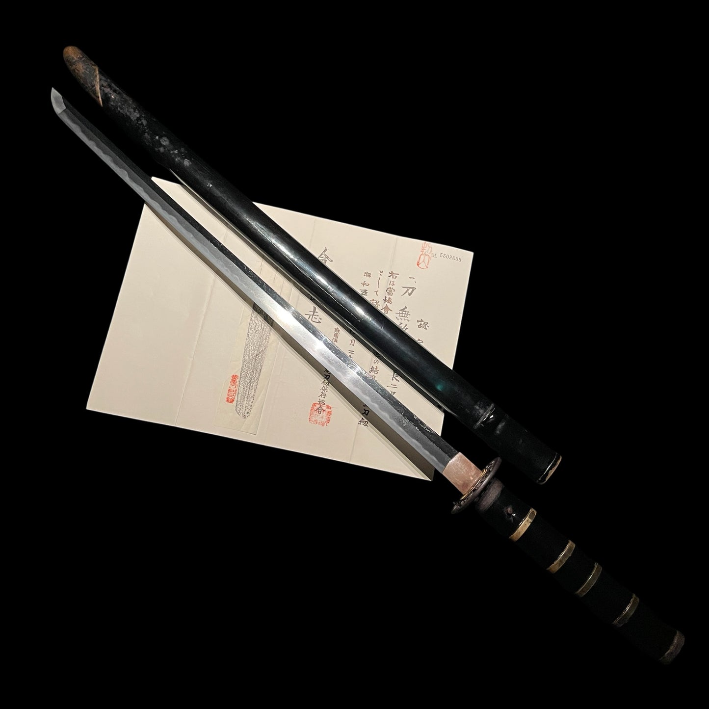 Ninjato 忍者刀, Straight KATANA in Toppei-Koshirae 突兵拵, NBTHK Certificate