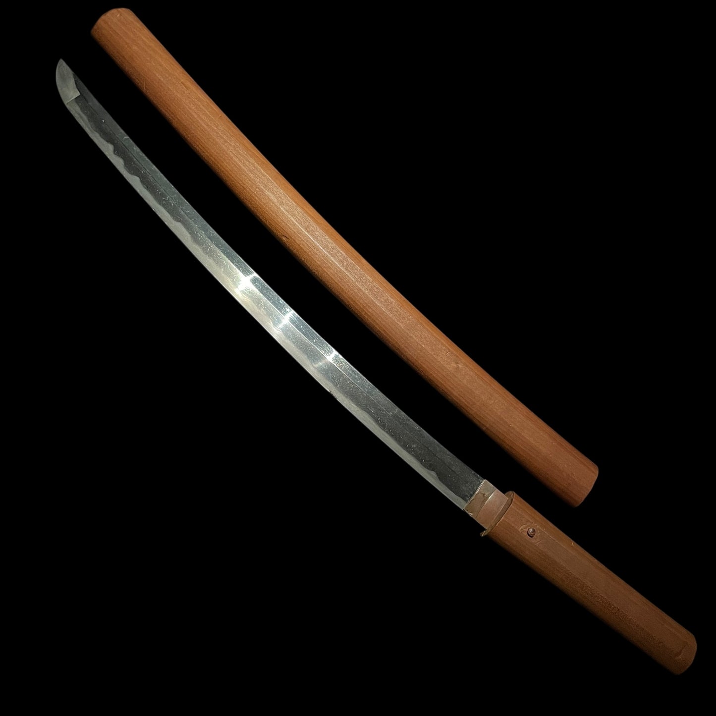 Wide Blade Wakizashi in Shirasaya, Edo period mumei