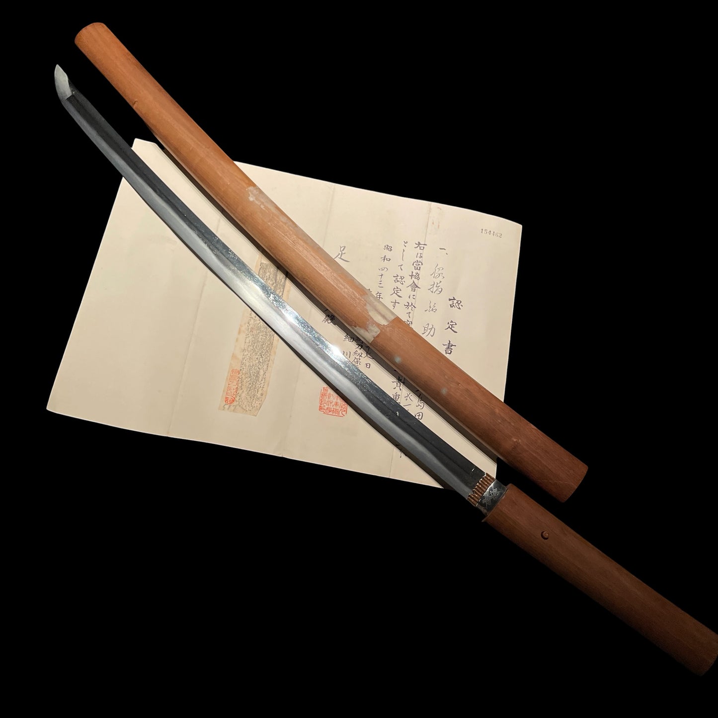 Sukemune 助宗 signed Long Wakizashi, Amazing Habaki, Edo period, NBTHK Certificate