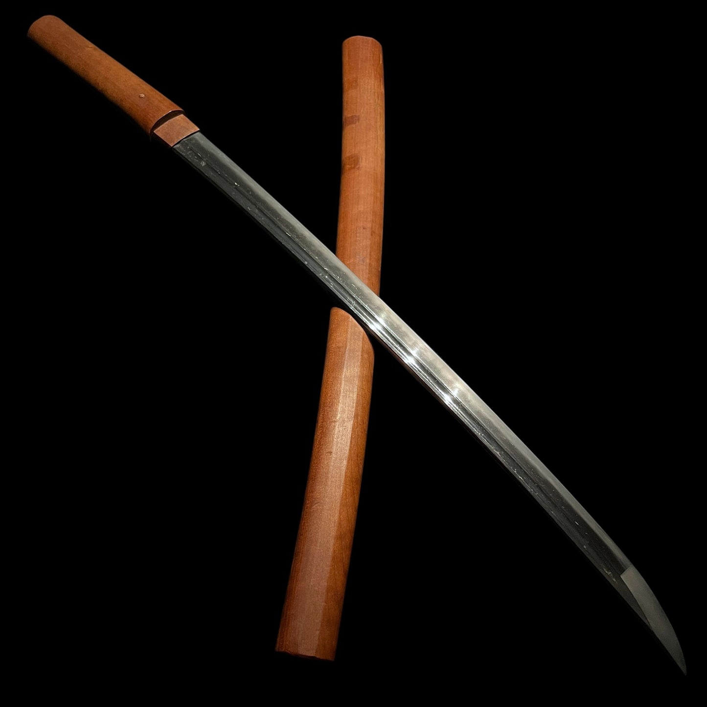 Ookissaki 大切先, Bicchunokami Tachibana Yasuhiro 備中守橘康廣 signed, Long Wakizashi, Edo period