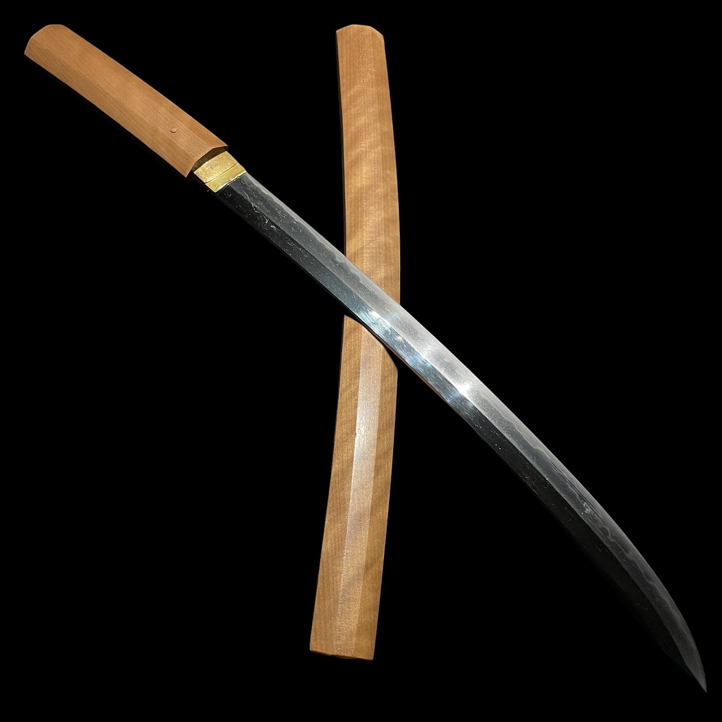 Naginata Naoshi Style, Kaneuji 兼氏 signed, Shobuzukuri Wakizashi, Muromachi period