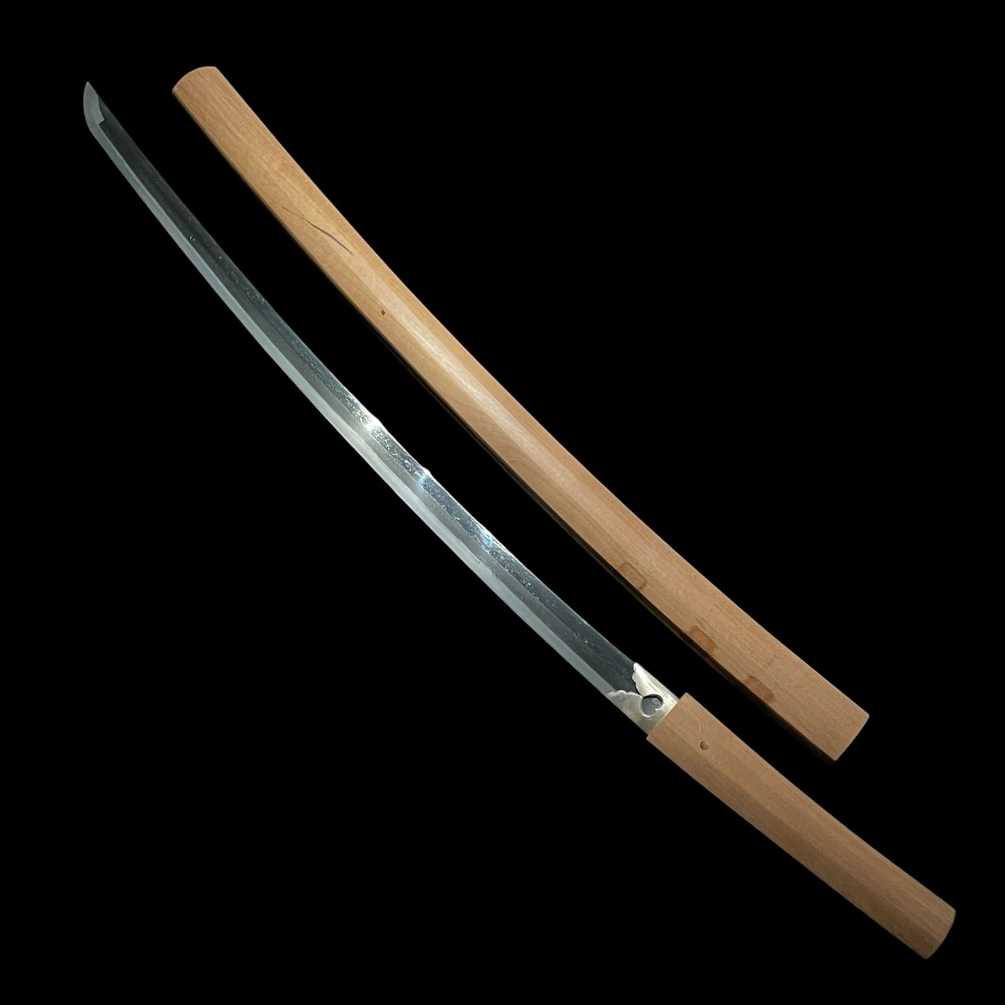 Katateuchi 片手打 KATANA, Late Muromachi period mumei, Amazing habaki