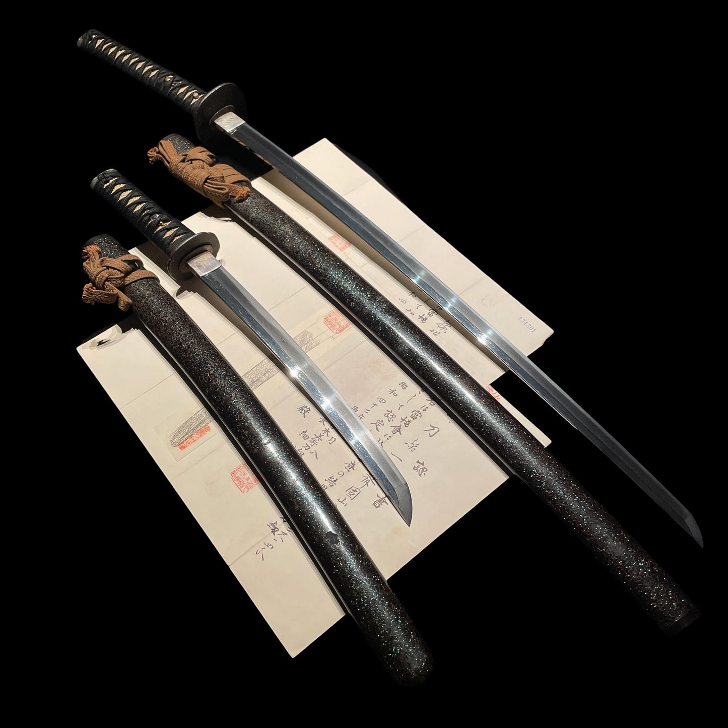 DAISHO 大小 with Double Certificate,  Koyama Munetsugu signed, Mouse Fittings Koshirae