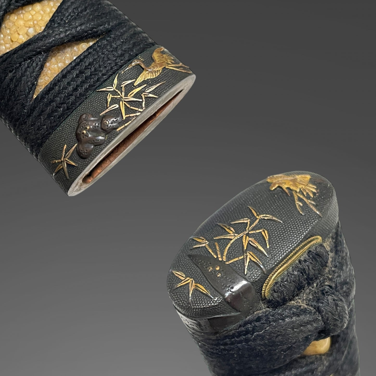 Hizen Tadakuni 肥前忠国 KATANA, Crane Fuchikashira, Turtle Menuki 亀目貫, Early Edo period