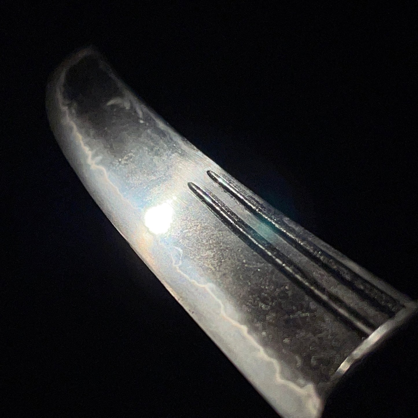 Sunnobi-TANTO 寸延短刀,Kokinko Moth Tsuba, Kabuto Fuchikashira, Edo period