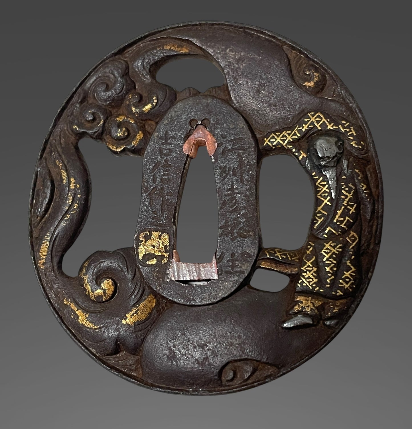 Sadamune 貞宗 signed Wakizashi, Dog Fuchikashira, Shakudo Kozuka, Edo period