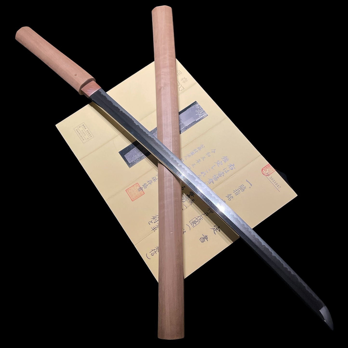 Nousyu Goudojyu Kanenobu 濃州神戸住兼信 Long Wakizashi, Kanbun Shinto 寛文新刀, Early Edo period