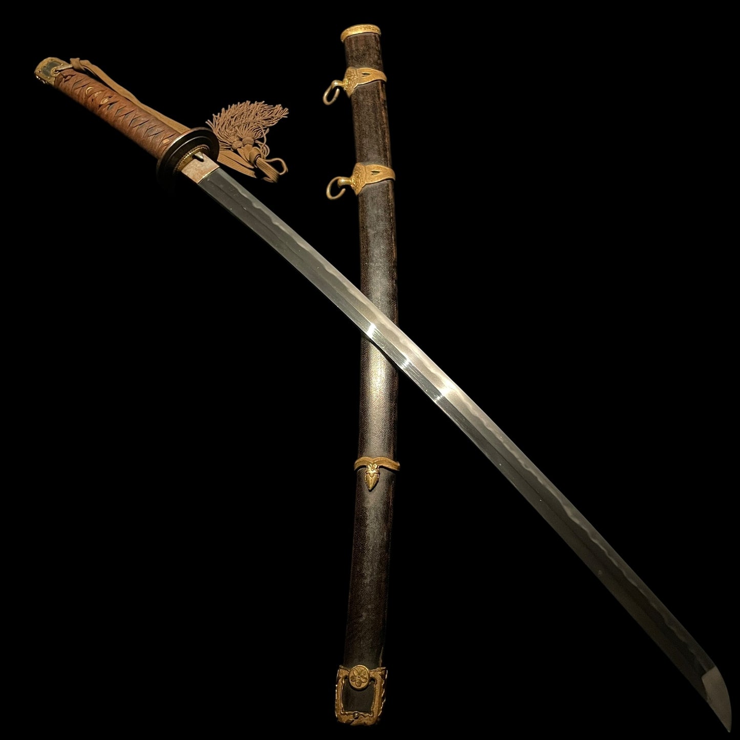 NAVY GUNTO with Tassel, Hattori Masahiro 服部正廣 signed, WW2 Japanese Officer Sword