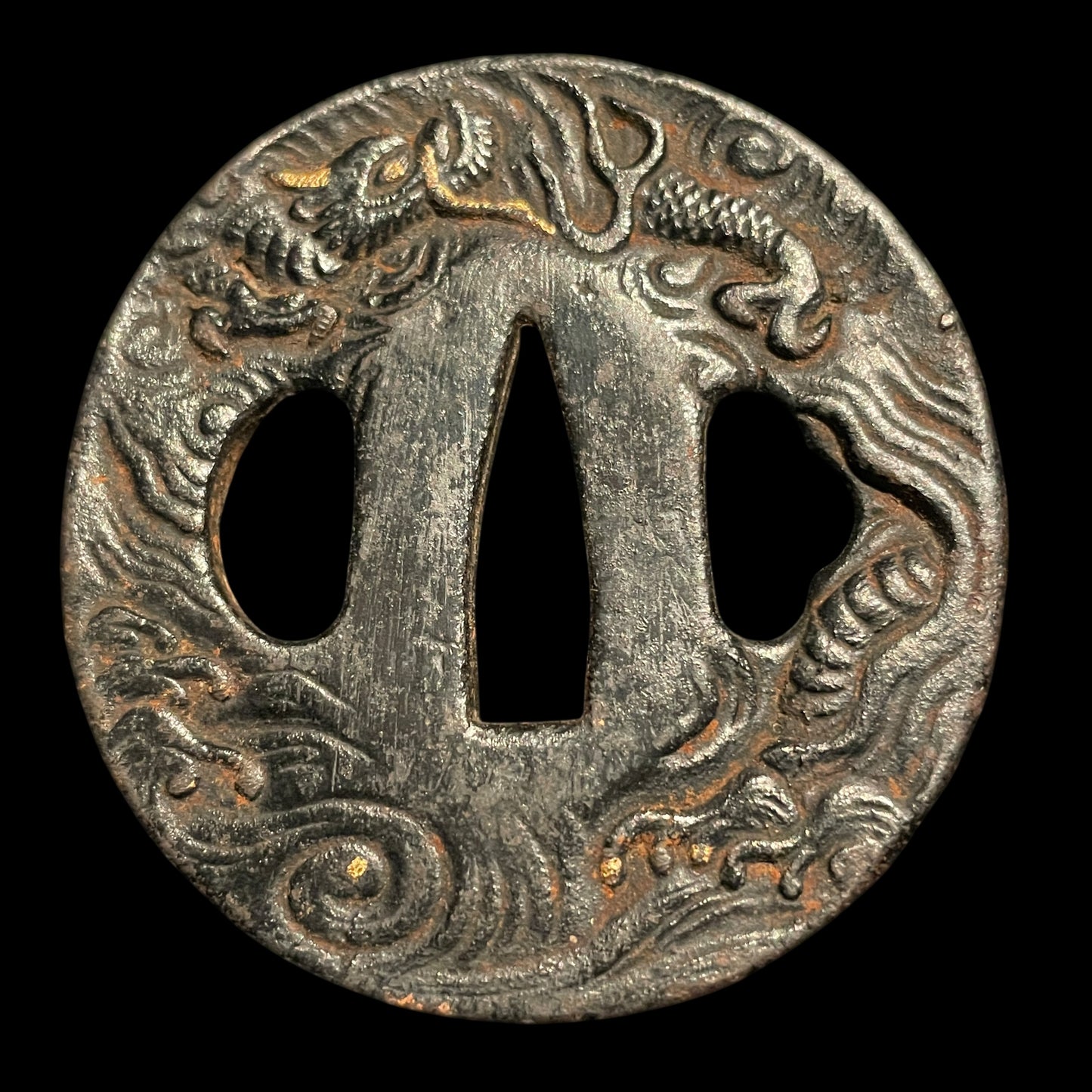 Dragon Fittings WAKIZASHI, Edo period mumei, with Shirasaya