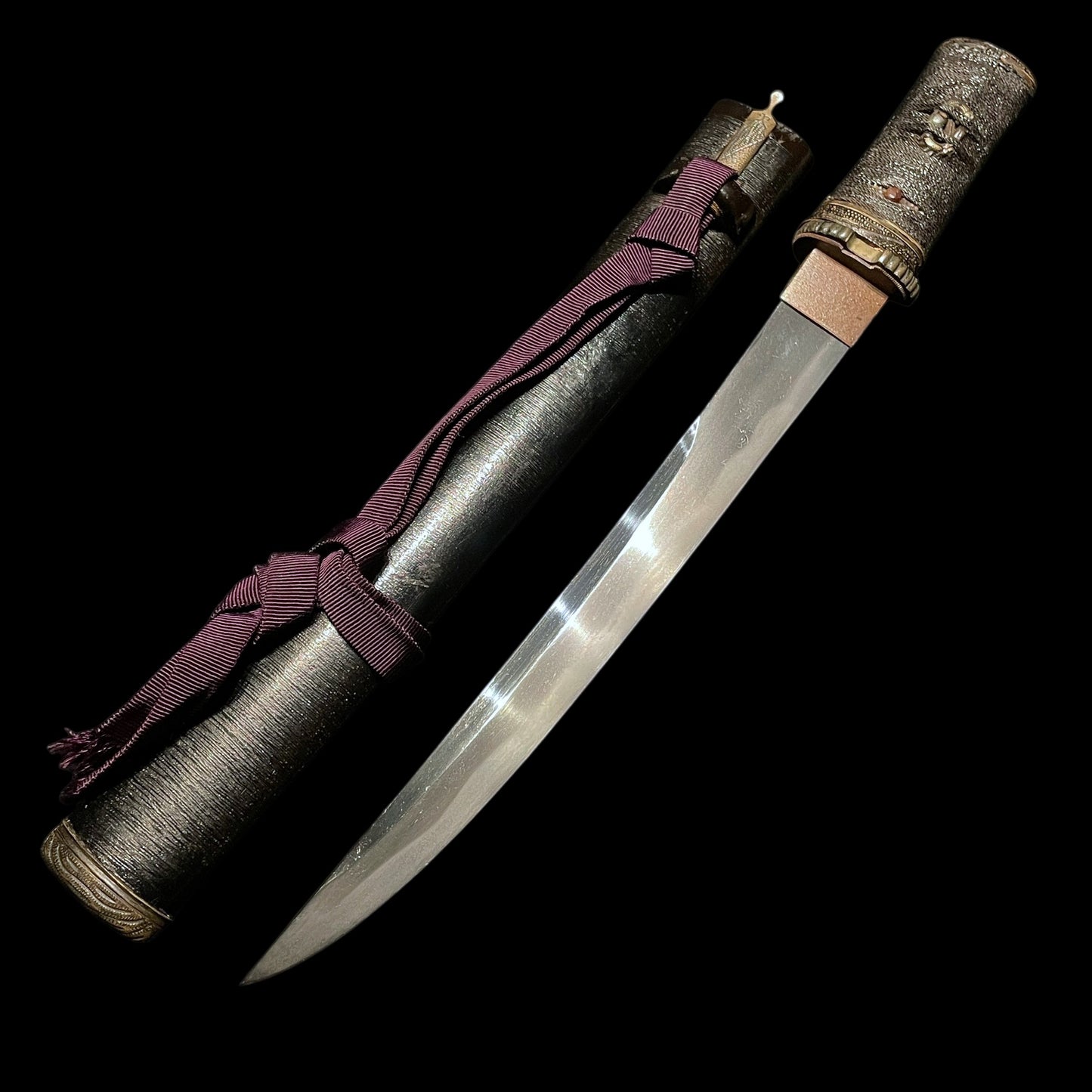 Unokubi-Zukuri 鵜首造, Matsushiro Koshirae TANTO 松代拵短刀, with Kozuka Kogai, Edo period