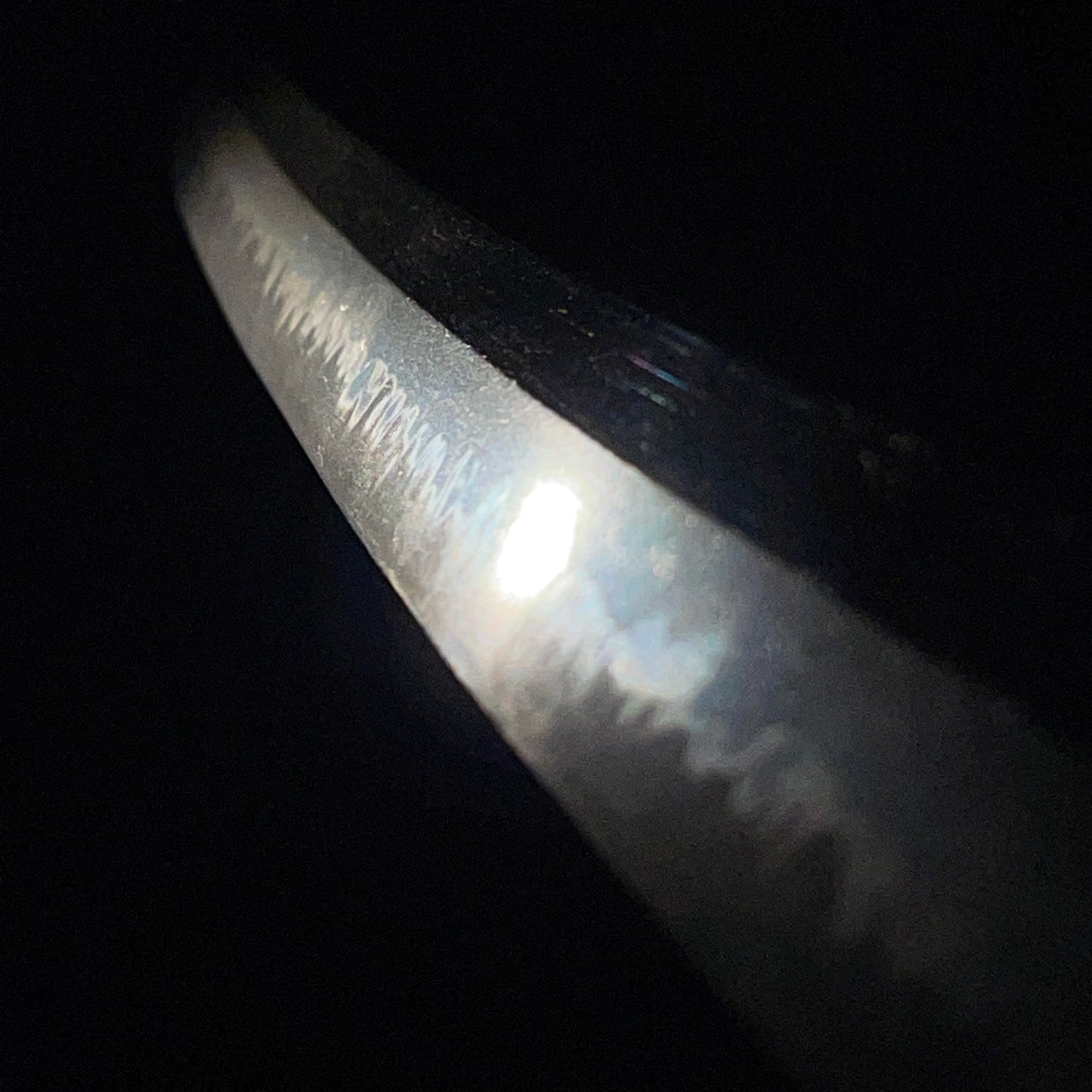 Amazing Hamon, Fujiwara Yoshimichi 藤原吉道 signed Long WAKIZASHI, Edo period