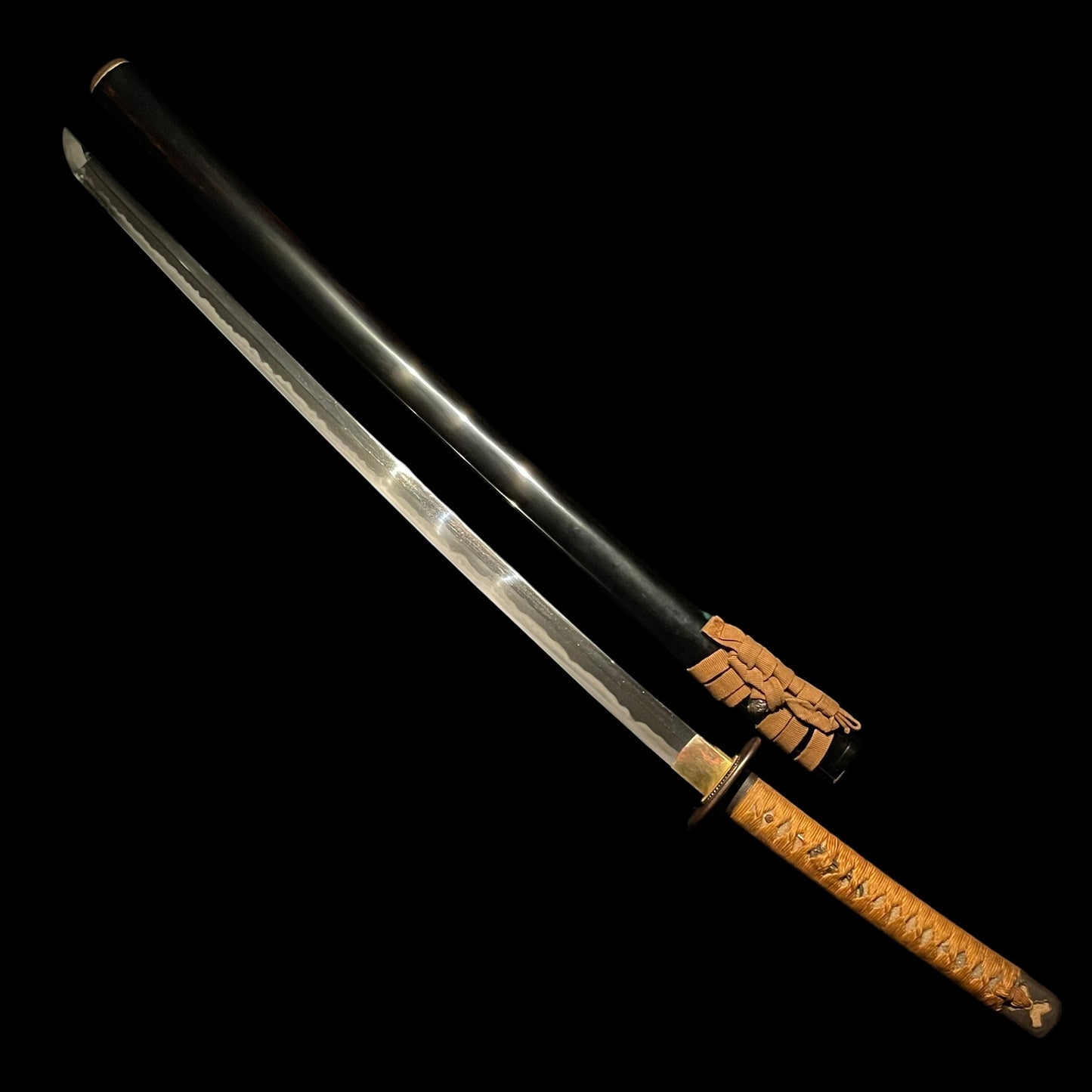 Dragon Tsuba Long KATANA, Late Edo period mumei, Bakumatsu era