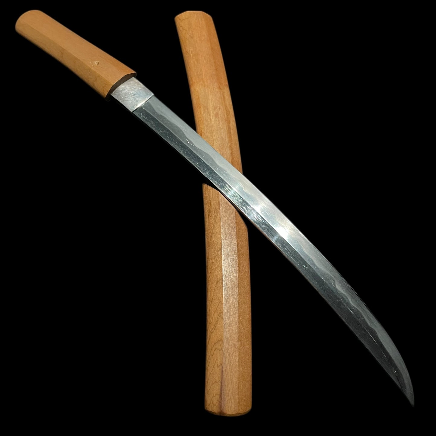 Shobuzukuri 菖蒲造り Wakizashi, Oonotare-Hamon, Edo period mumei