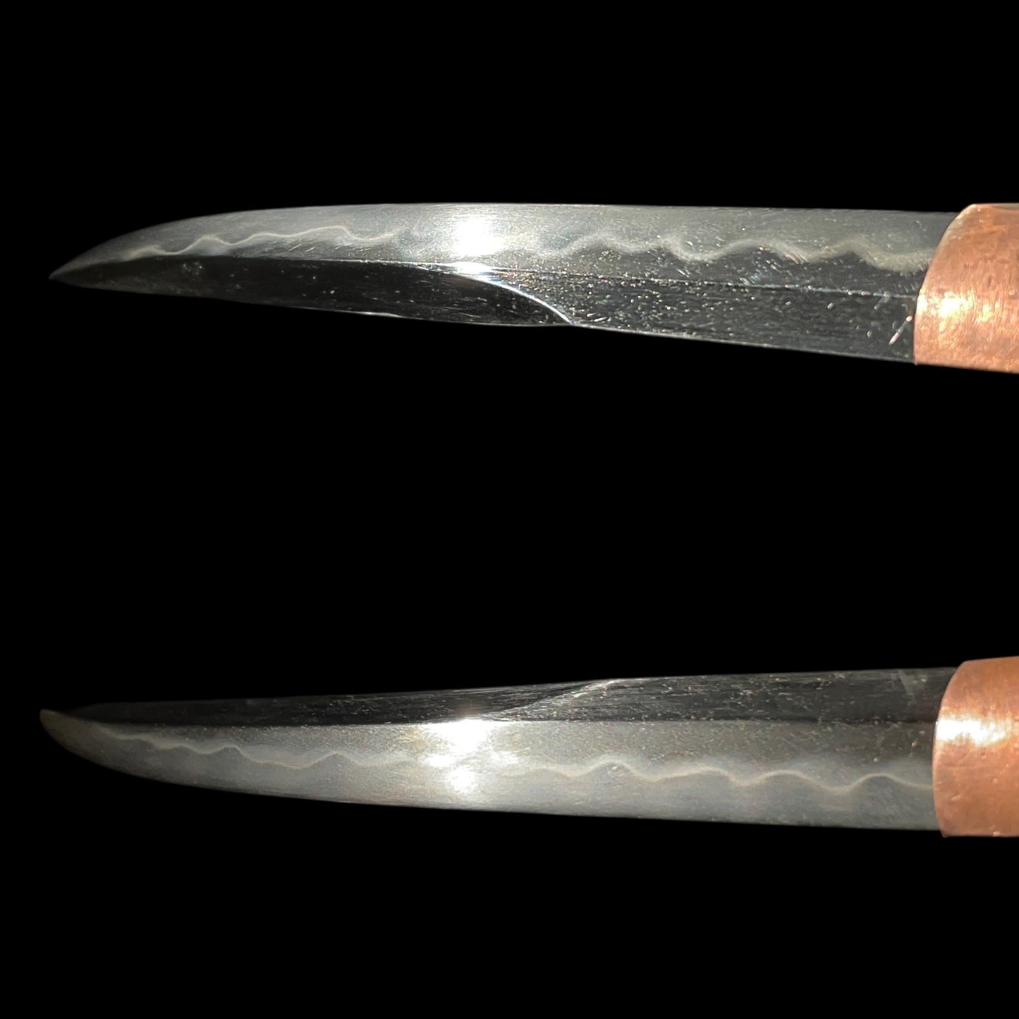 KANMURI-OTOSHI 冠落造 TANTO, 道晴 Michiharu signed, Kachimushi Dragonfly Menuki,