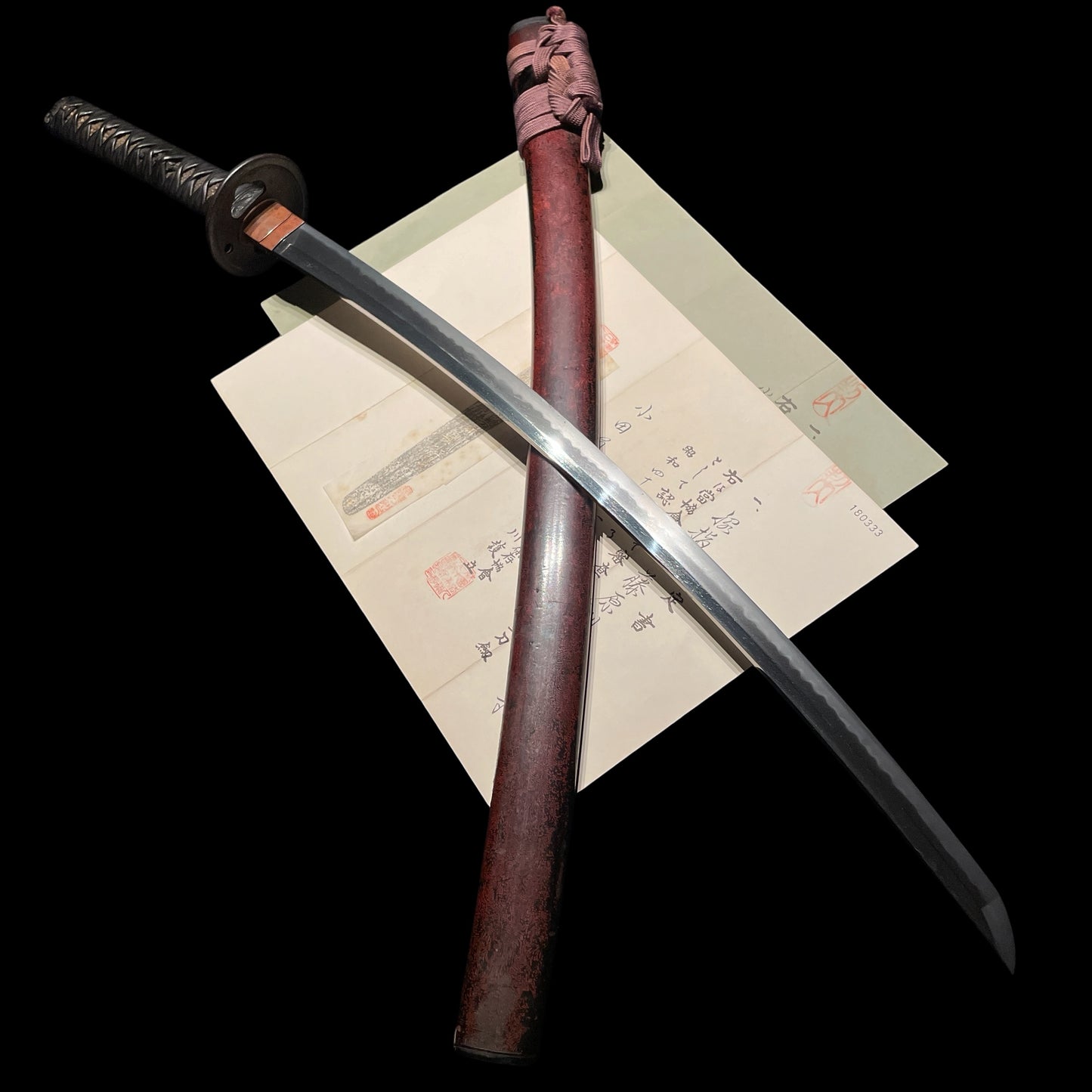 Dragon Fittings Long Wakizashi, Fujiwara Noriyuki 藤原則行 signed, Edo period