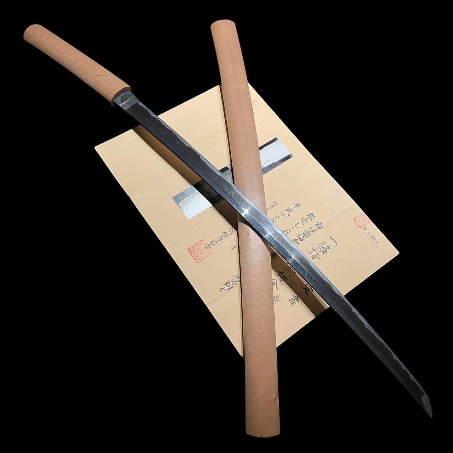 Sakakuraseki 坂倉関 , Long Wakizashi, KOTO Muromachi period, NBTHK Certificate