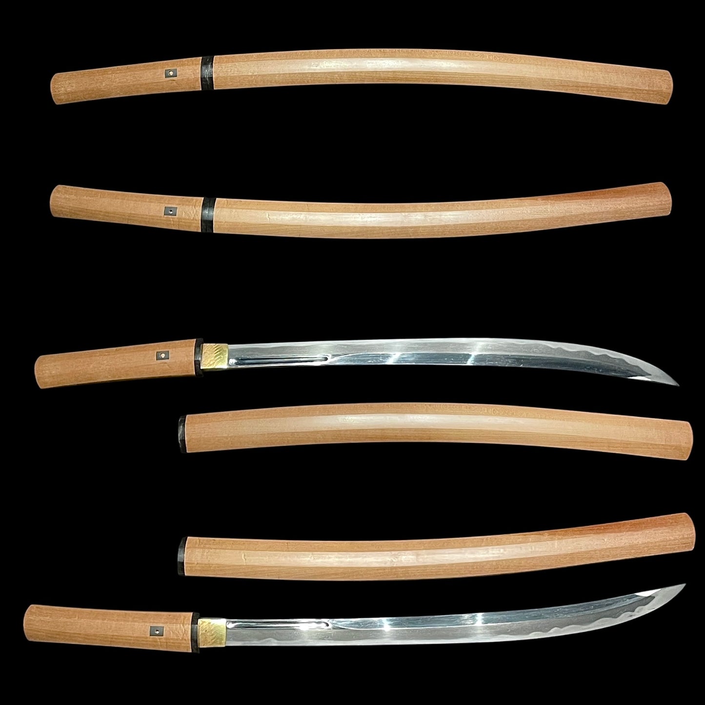 Long NAGINATA-NAOSHI 薙刀直し WAKIZASHI, Muromachi period mumei