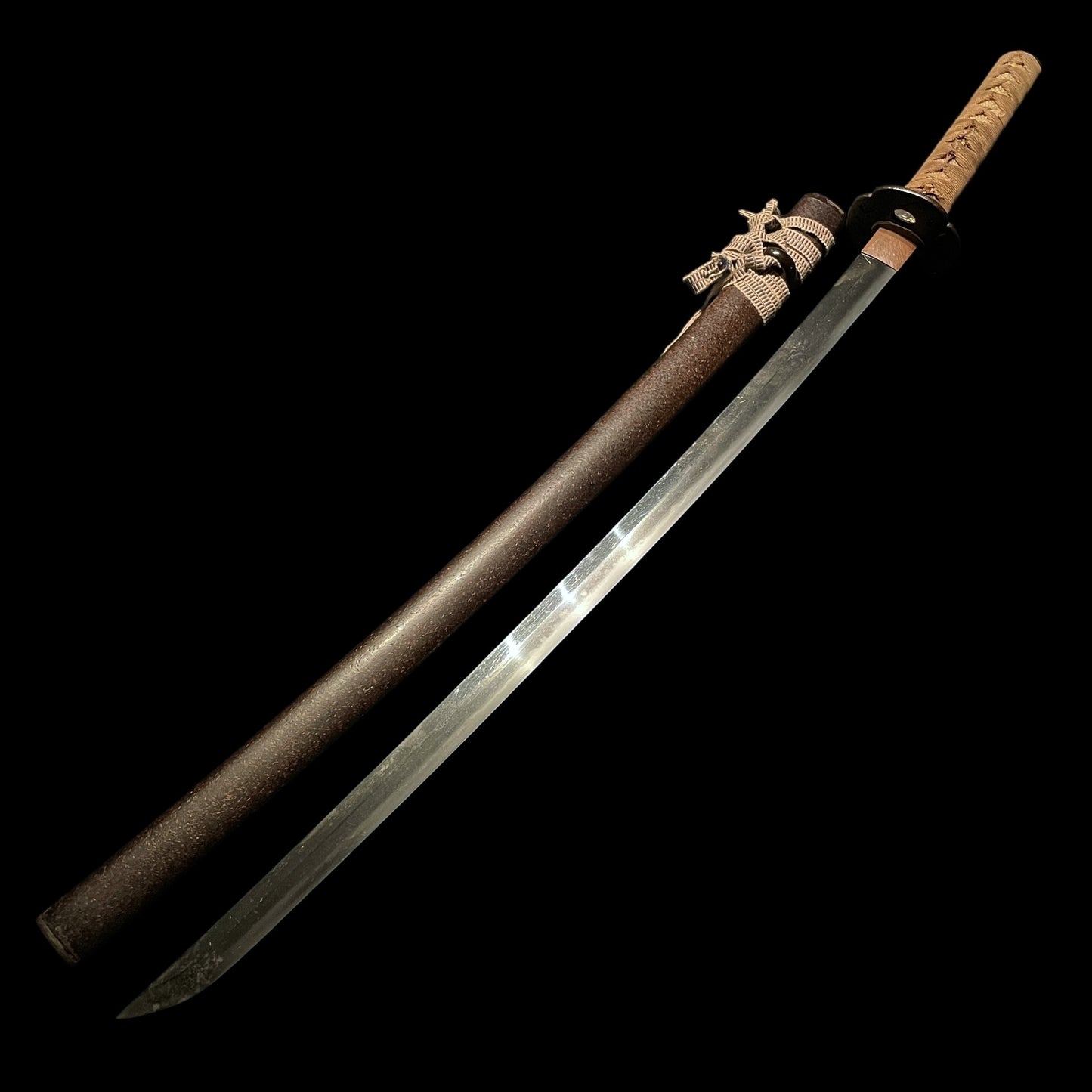 Dragon Fuchikashira KATANA, Raimon Tsuba 雷紋鍔, Edo period mumei