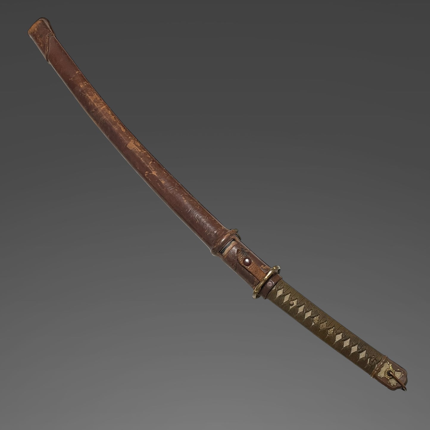 Sadatsugu 貞次 signed Ryakushiki GUNTO 略式軍刀, Horimono 彫物 blade, WW2 Japanese Officer Sword