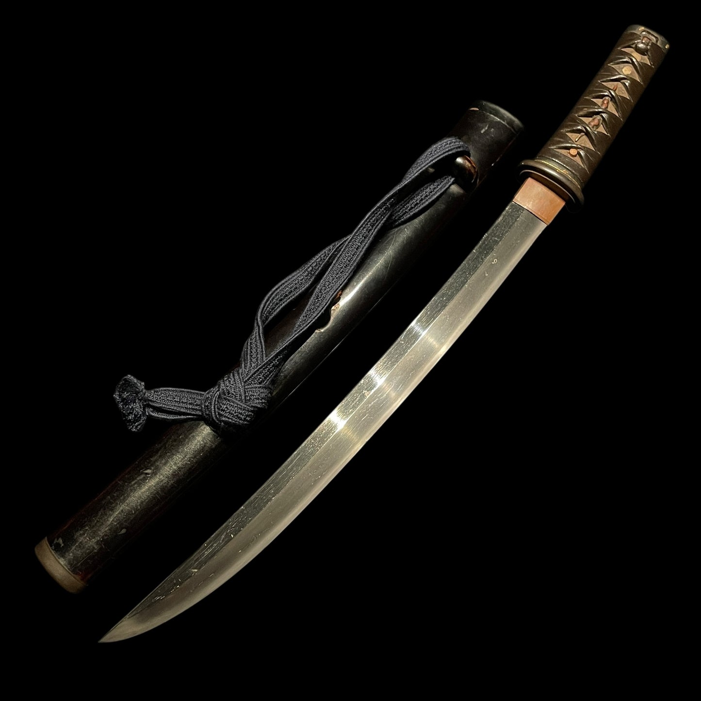 Shobuzukuri Wakizashi, Chili Peppers Menuki, KOTO Muromachi period mumei