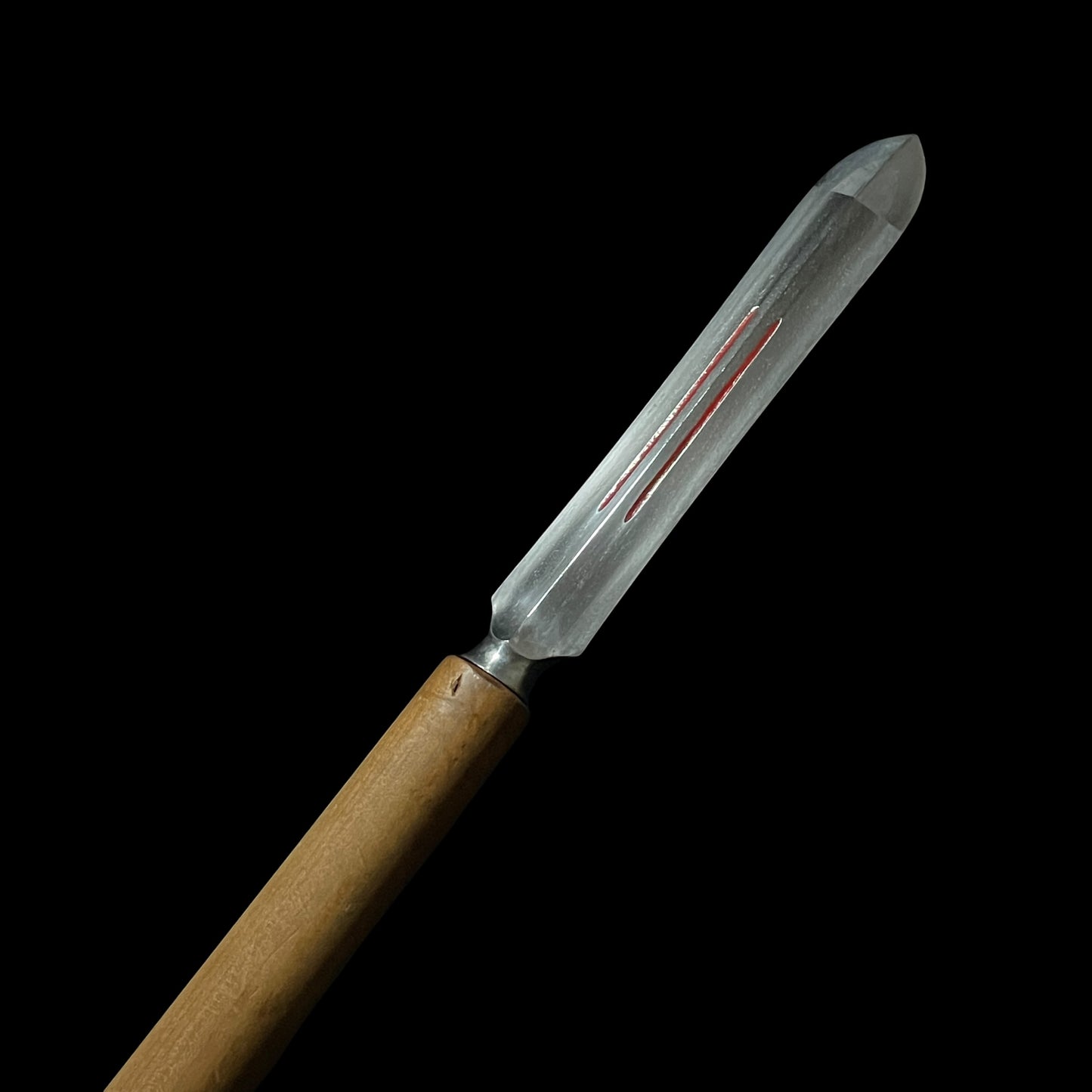 Ryoshinogi-Yari 両鎬槍, Iwaminokami Fujiwara Masanao 石見守藤原正直 signed, Early Edo period