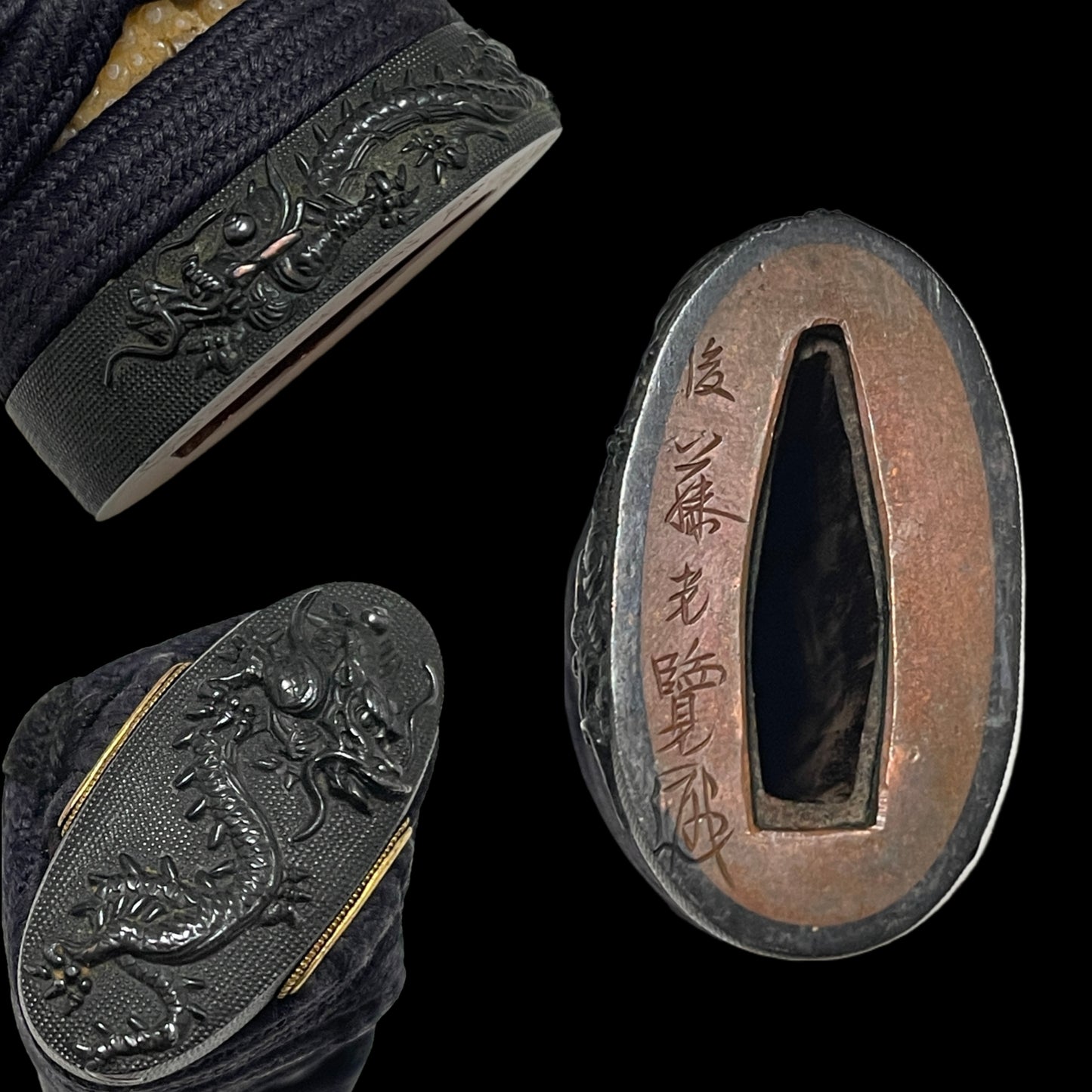 KOTO Mihara Wakizashi, SDragon Fuchikashira, with KOZUKA KOGAI, Muromachi period