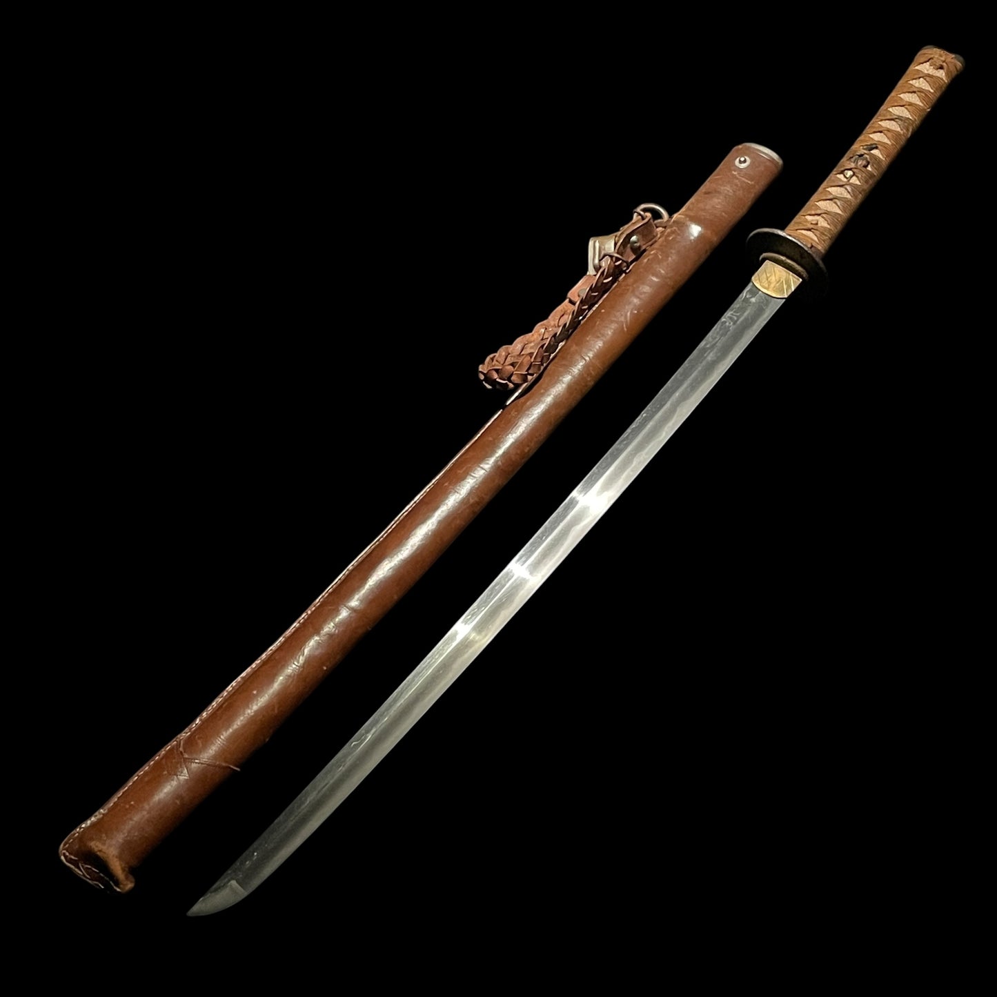Ryakushiki GUNTO 略式軍刀, Leather Gourmette, Japanese Army Officer Sword