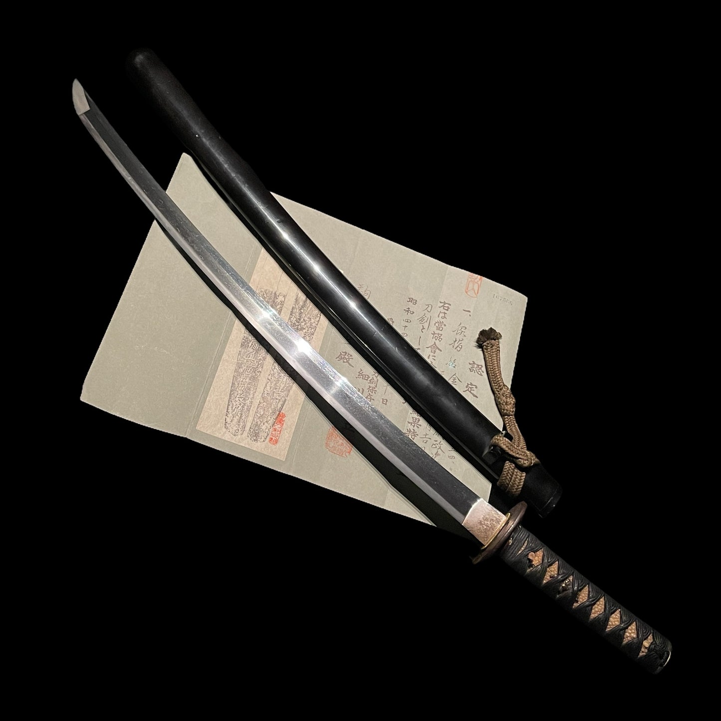 Kanabo Masatsugu 金房政次 signed Long WAKIZASHI, KOTO Momoyama period 1574s