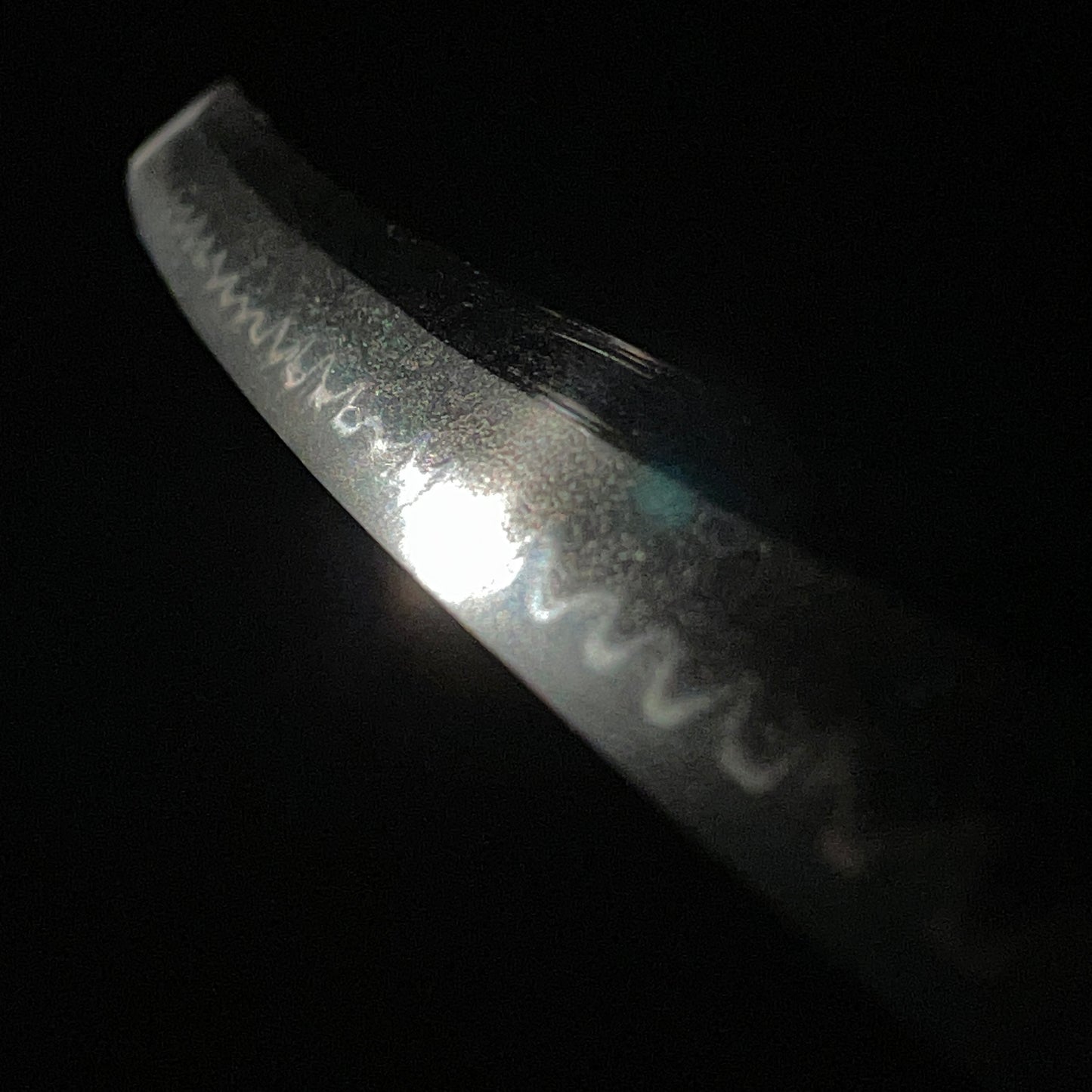 Aogaimijin-Saya 青貝微塵鞘 Wakizashi, Thick Tsuba, Edo period mumei