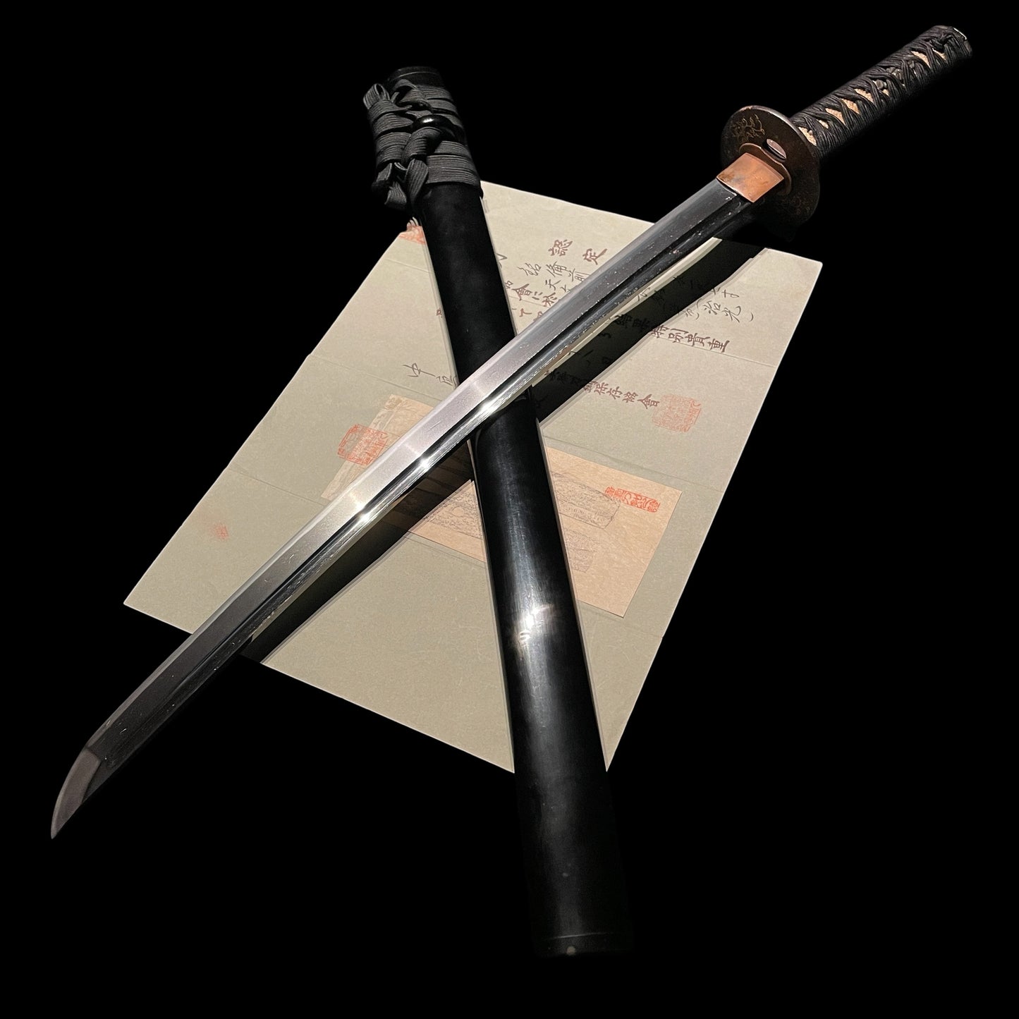 Bizenkokuju Osafune Harumitsu 備前国住長船治光 1536 Wakizashi, Suebizen 末備前, Muromachi period