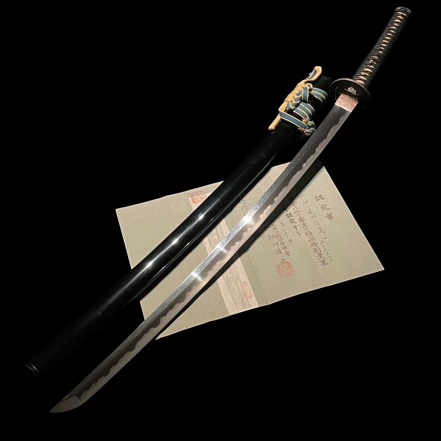 Bishu Nobutaka 尾州信高 Heavy KATANA, 正阿弥兼祐 Shoami Kanesuke signed Fuchi, Edo period