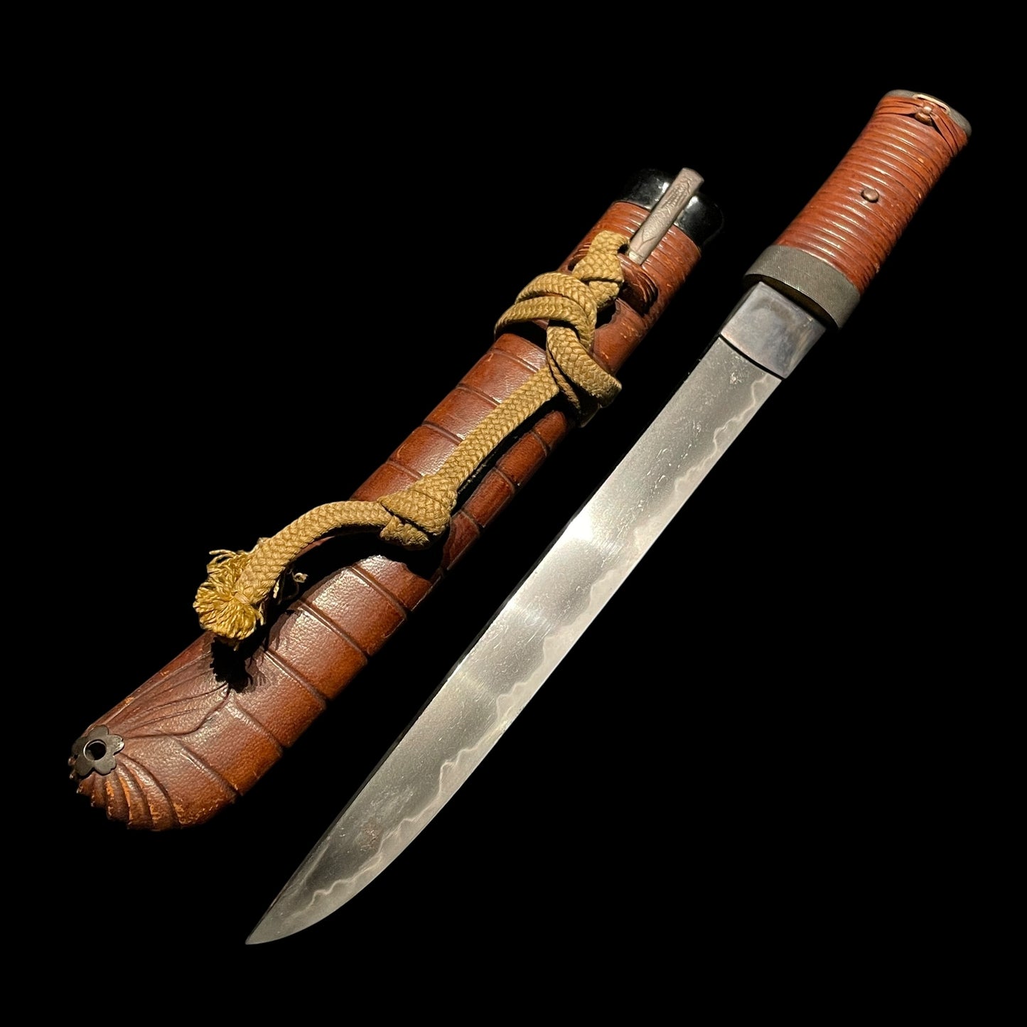 Shrimp Koshirae 海老拵 TANTO, with Kogai, Edo period mumei