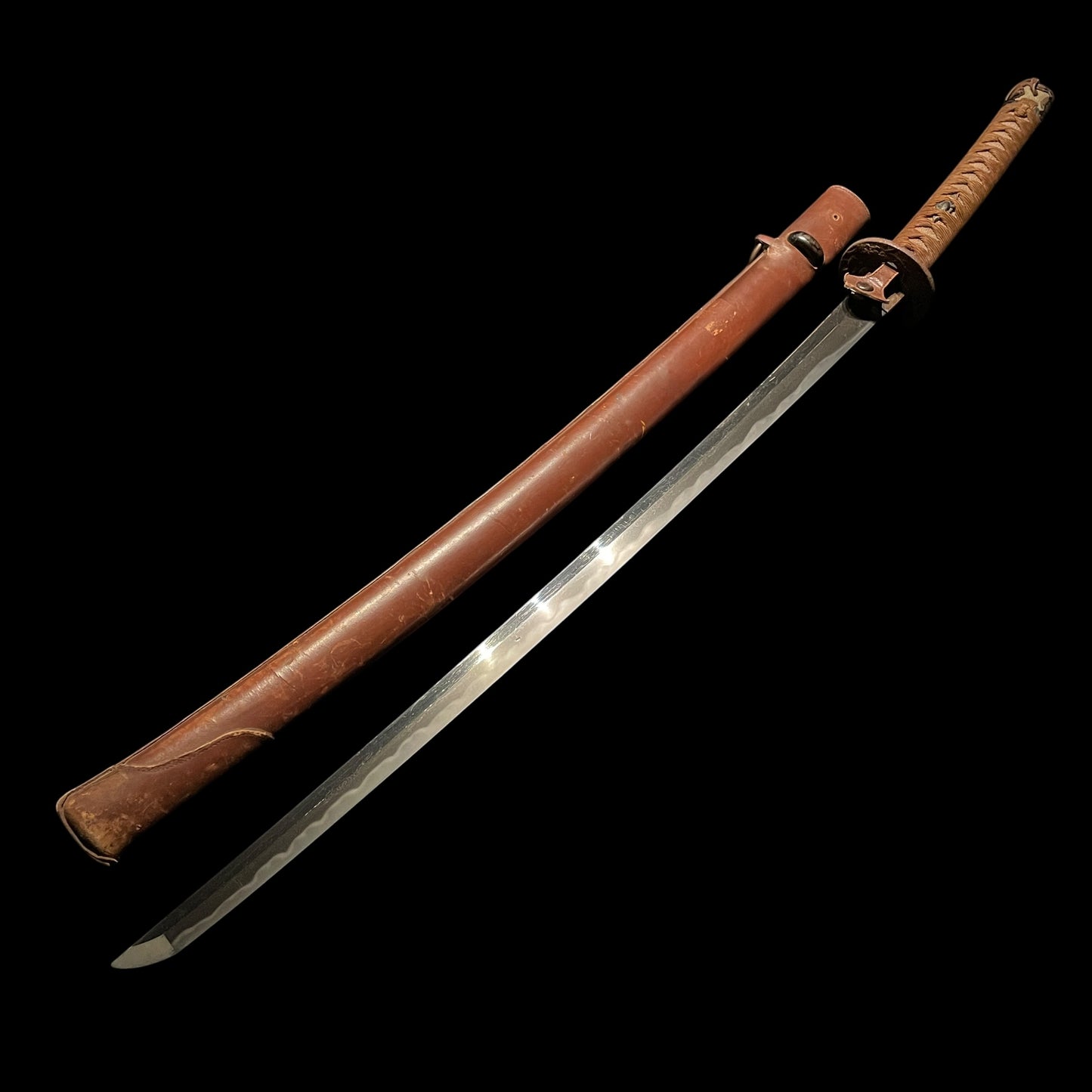Ryakushiki-GUNTO 略式軍刀, Bushuju Fujiwara Kane 武州藤原兼 signed, WW2 Japanese Officer Sword