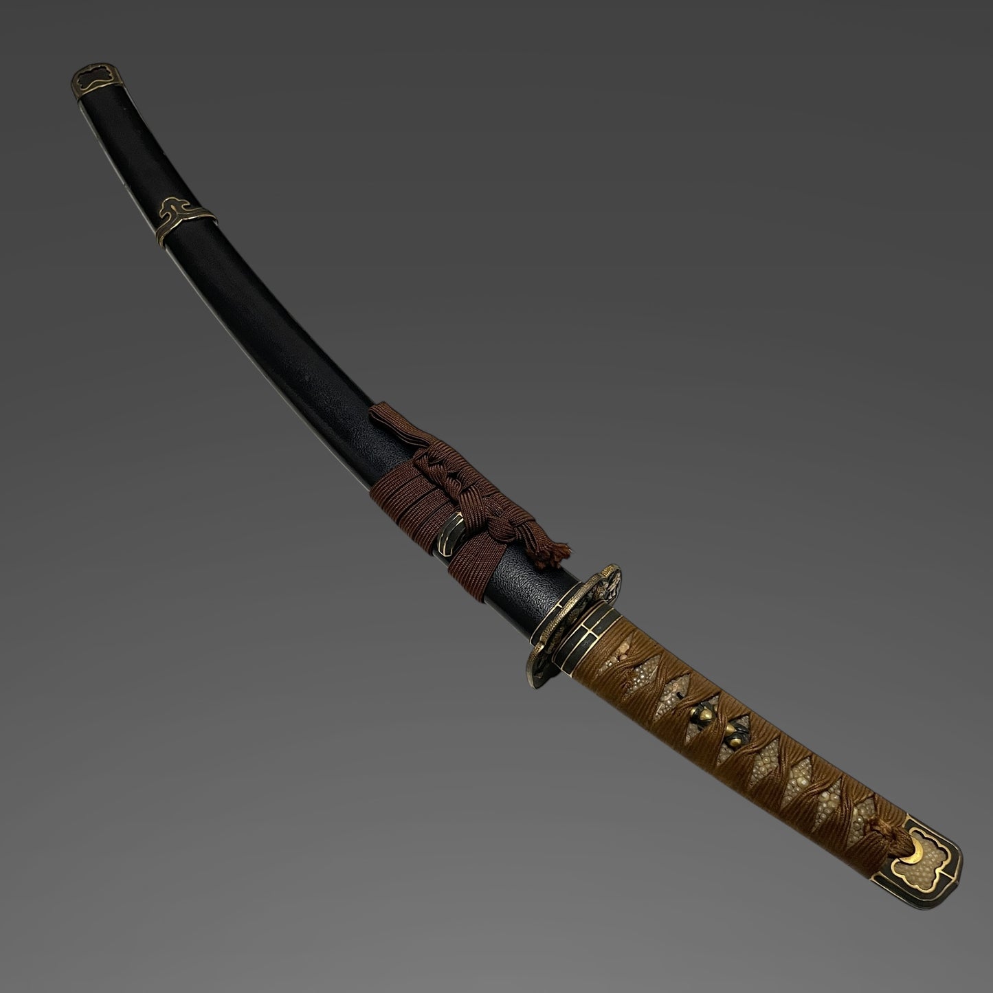 Handachi-Koshirae 半太刀拵, Sadatoshi 貞俊 signed Wakizashi, with Kozuka, Edo period