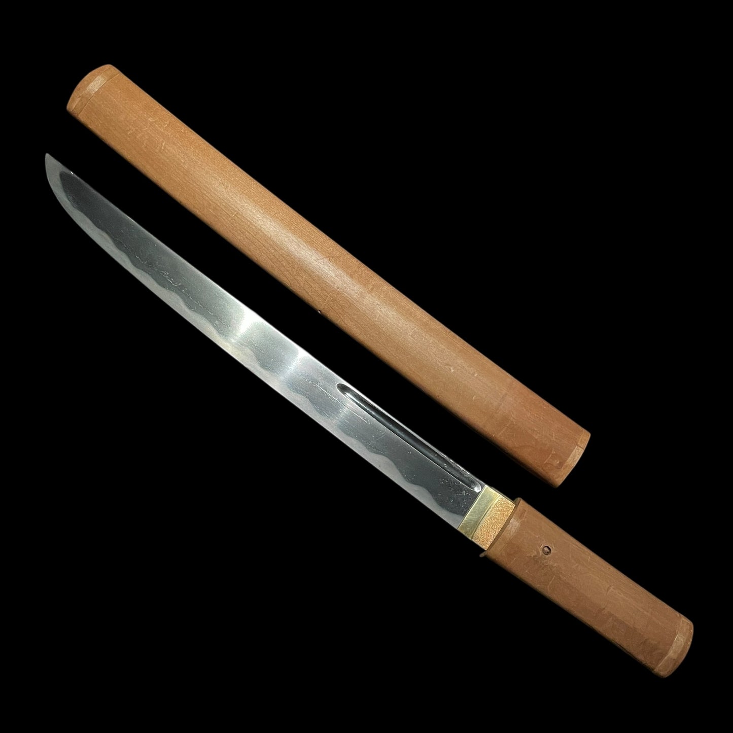 Wide Hirazukuri Sunnob-Tanto 平造寸延短刀,  Soshuju Hiromitsu 相州住広光 signed