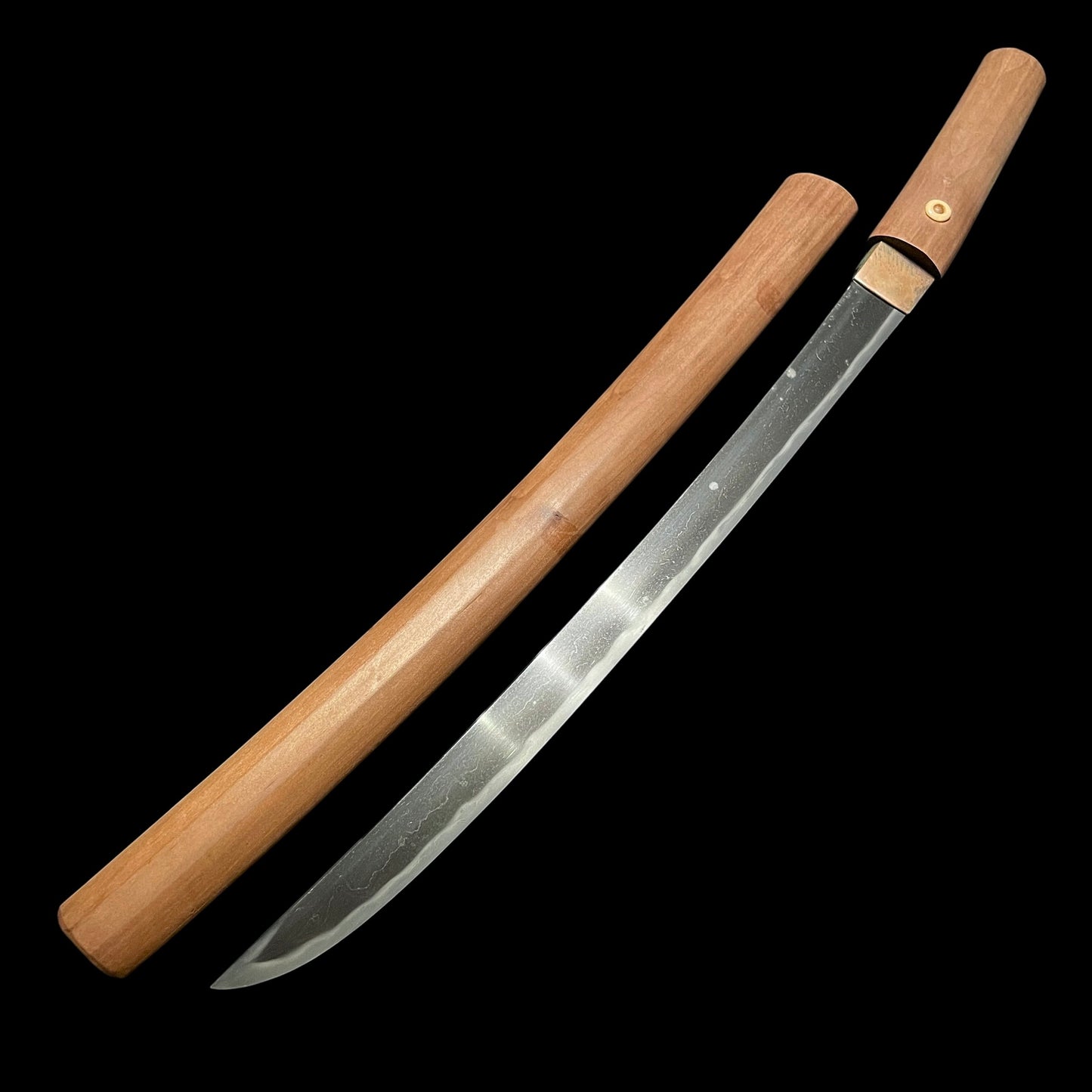 Long Hirazukuri Wakizashi, Masamori 正守 signed, Muromachi period