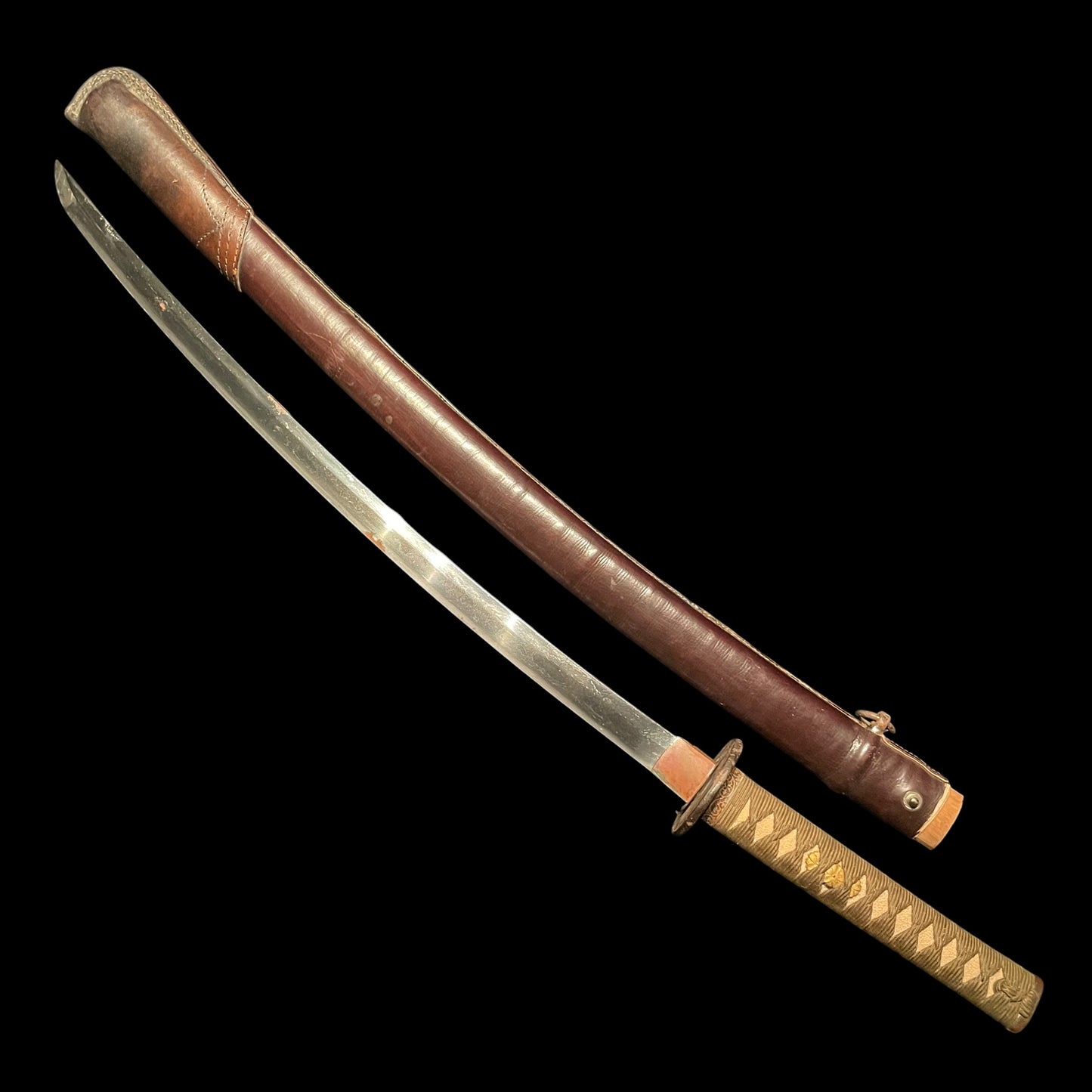 Ryakushiki GUNTO 略式軍刀, Bishuosafune Sukesada 備州長船祐定 signed