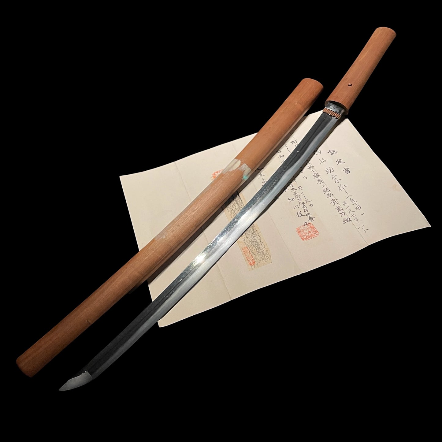 Sukemune 助宗 signed Long Wakizashi, Amazing Habaki, Edo period, NBTHK Certificate