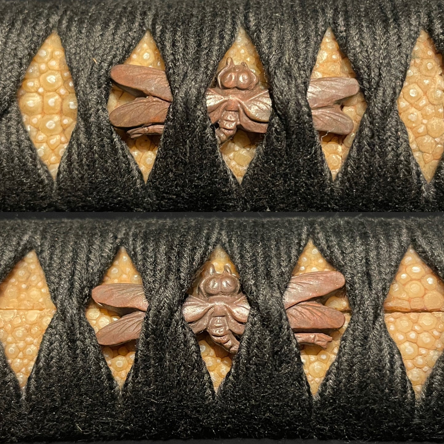 Dragonfly Kachimushi 勝虫 Fittings Wakizashi, Edo period mumei