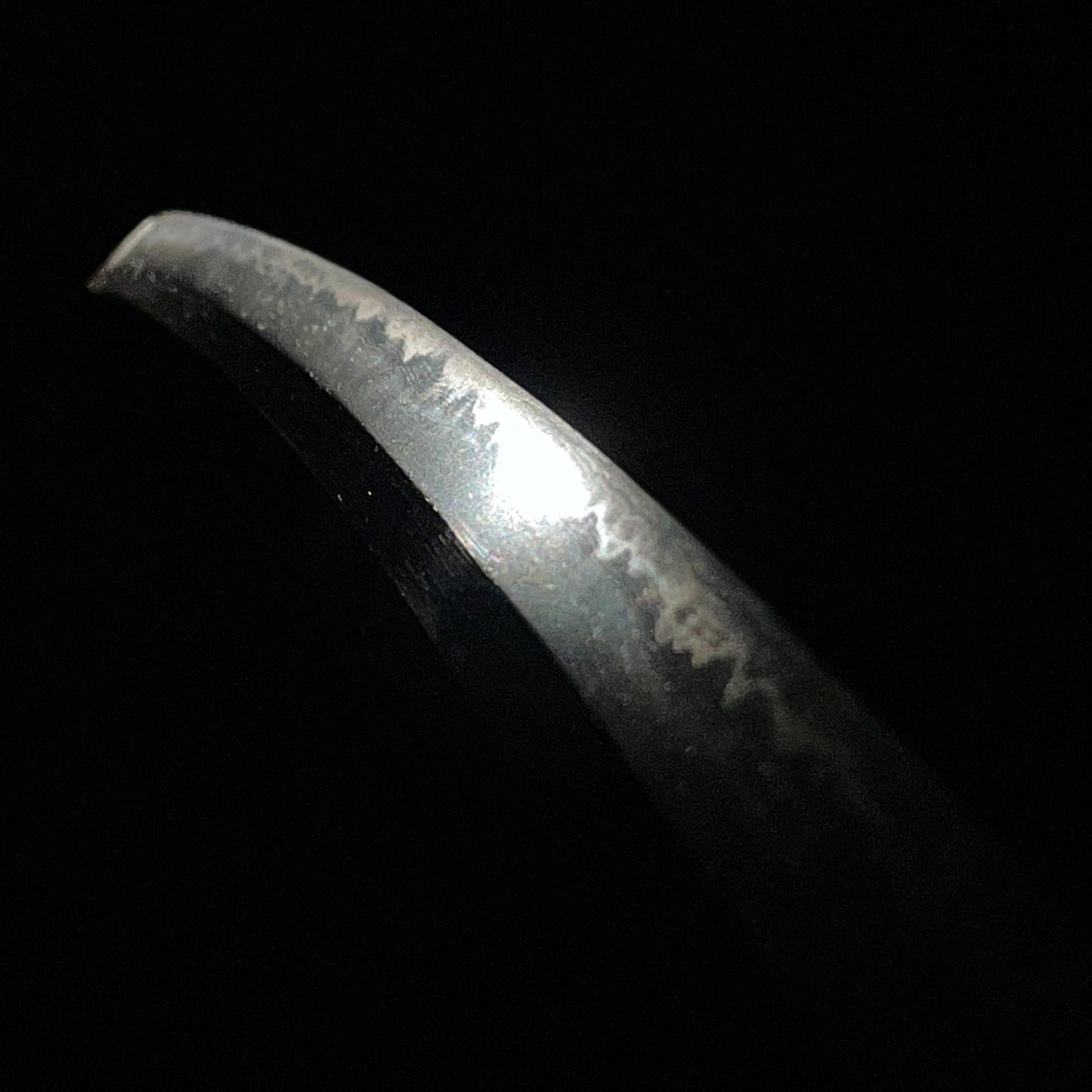 Long Wakizashi with Shirasaya, Peony Tsuba, Waterwheel Habaki, Edo period mumei