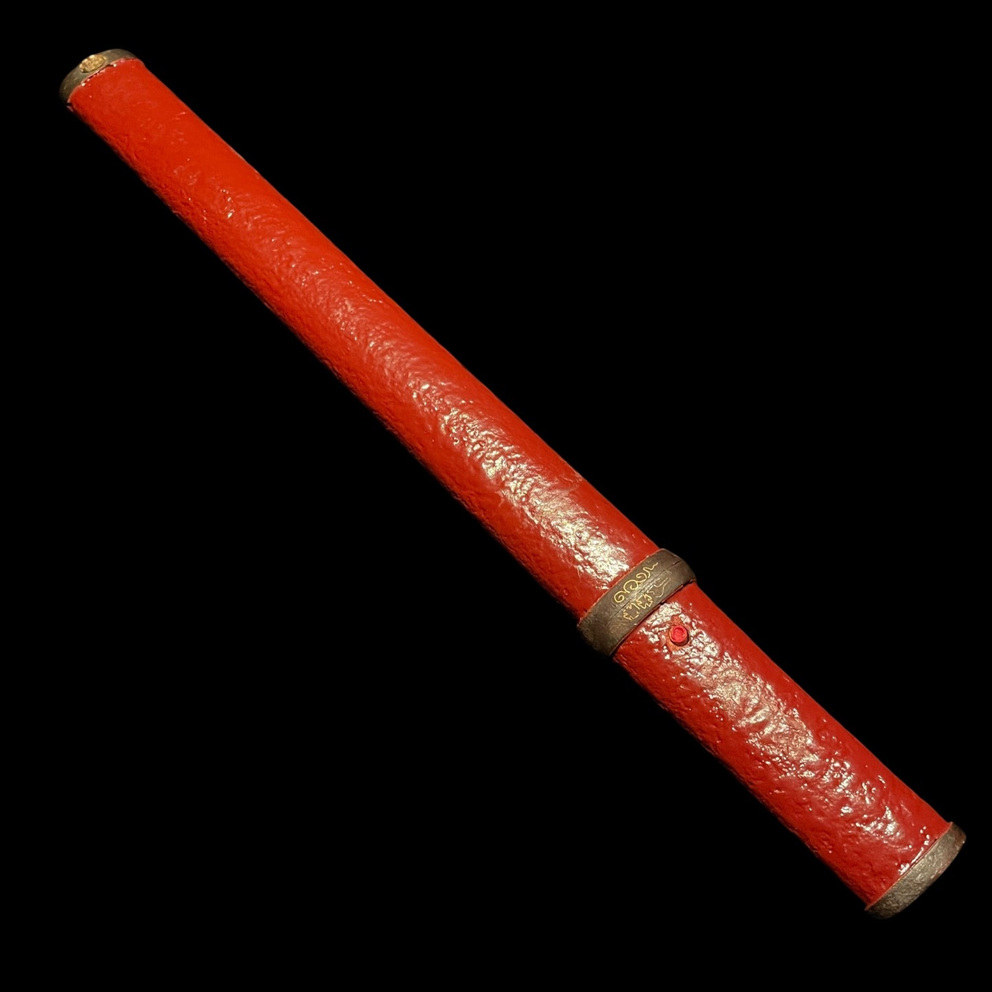 Red Aikuchi Tanto, Kanehide 兼栄 signed, Late Muromachi period, Mino School